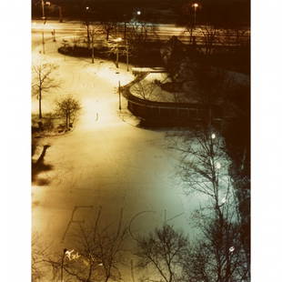 Ruth Orkin Graffiti in the Snow...parking lot: Ruth Orkin Graffiti in the Snow...parking lot 1978 c-print 13.75 h x 10.75 w inches Signed to lower edge of mat 'Graffiti in the Snow...parking lot Ruth Orkin'. Provenance: Acquired directly
