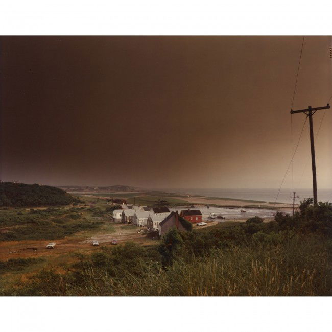 Joel Meyerowitz Storm Over Corn Hill Beach…: Joel Meyerowitz Storm Over Corn Hill Beach, Truro, Cape Cod 1976-1980 c-print 7.5 h x 9.5 w inches Signed, dated and titled to verso 'Storm Over Corn Hill Beach, Truro, Cape Cod 1976 Joel Meyerowitz 1