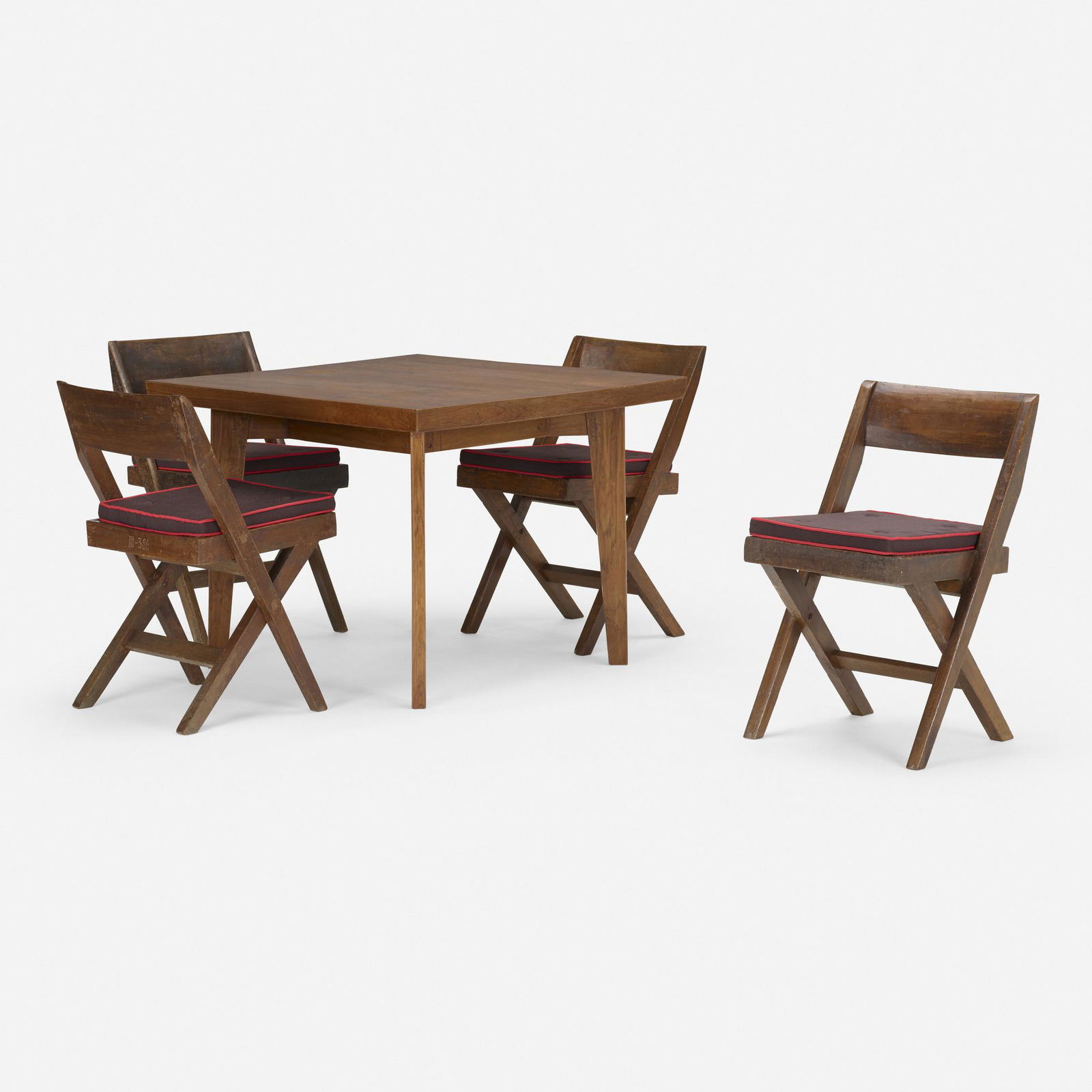 Pierre Jeanneret, Dining set from Chandigarh (1 of 6)