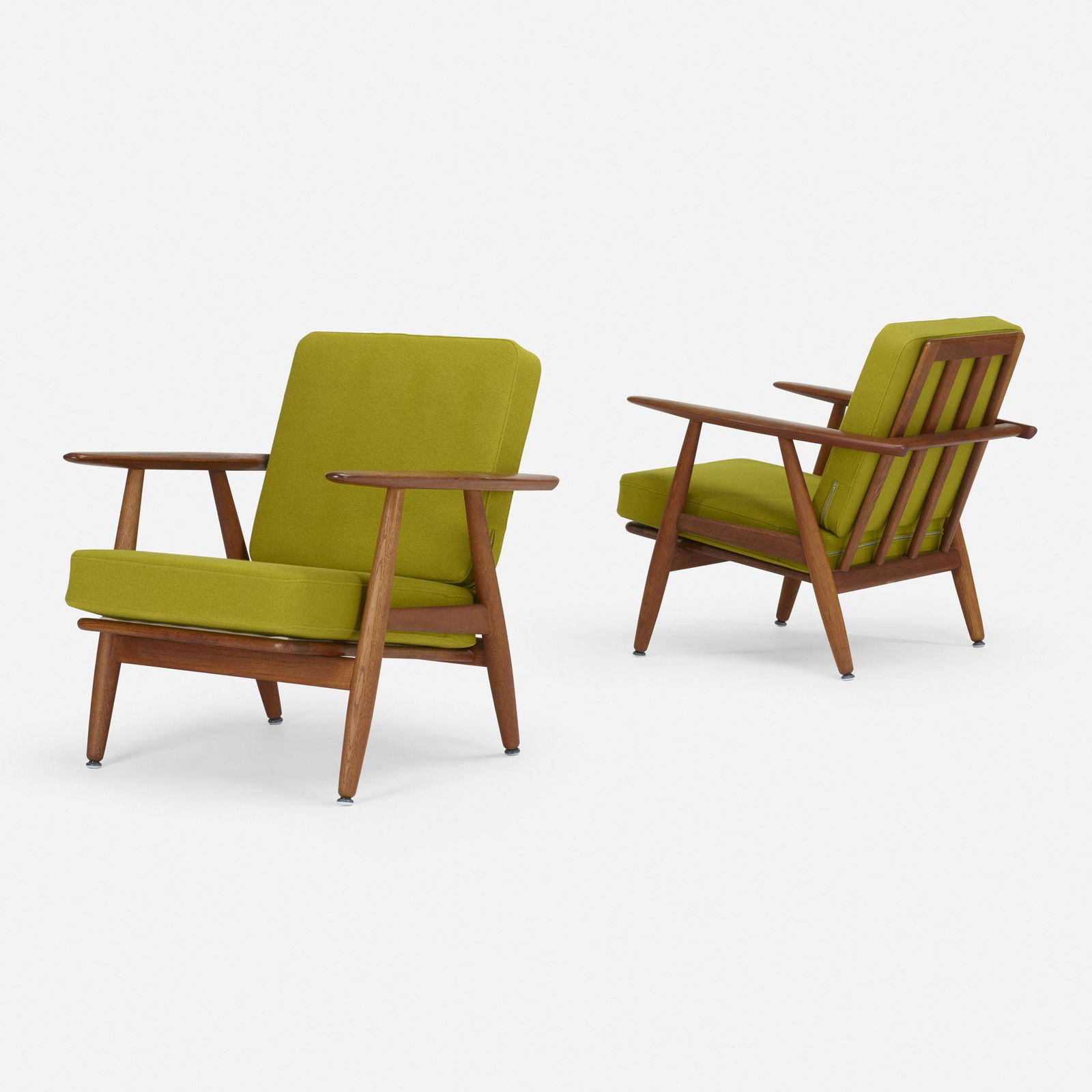 Hans J. Wegner, Lounge chairs model GE240, pair (1 of 4)