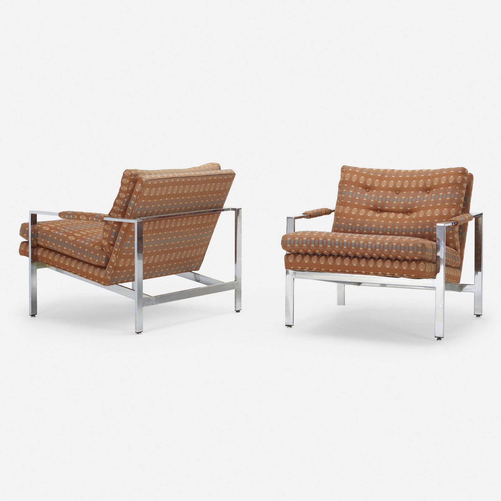 Milo Baughman, Lounge chairs model 951, pair (1 of 4)
