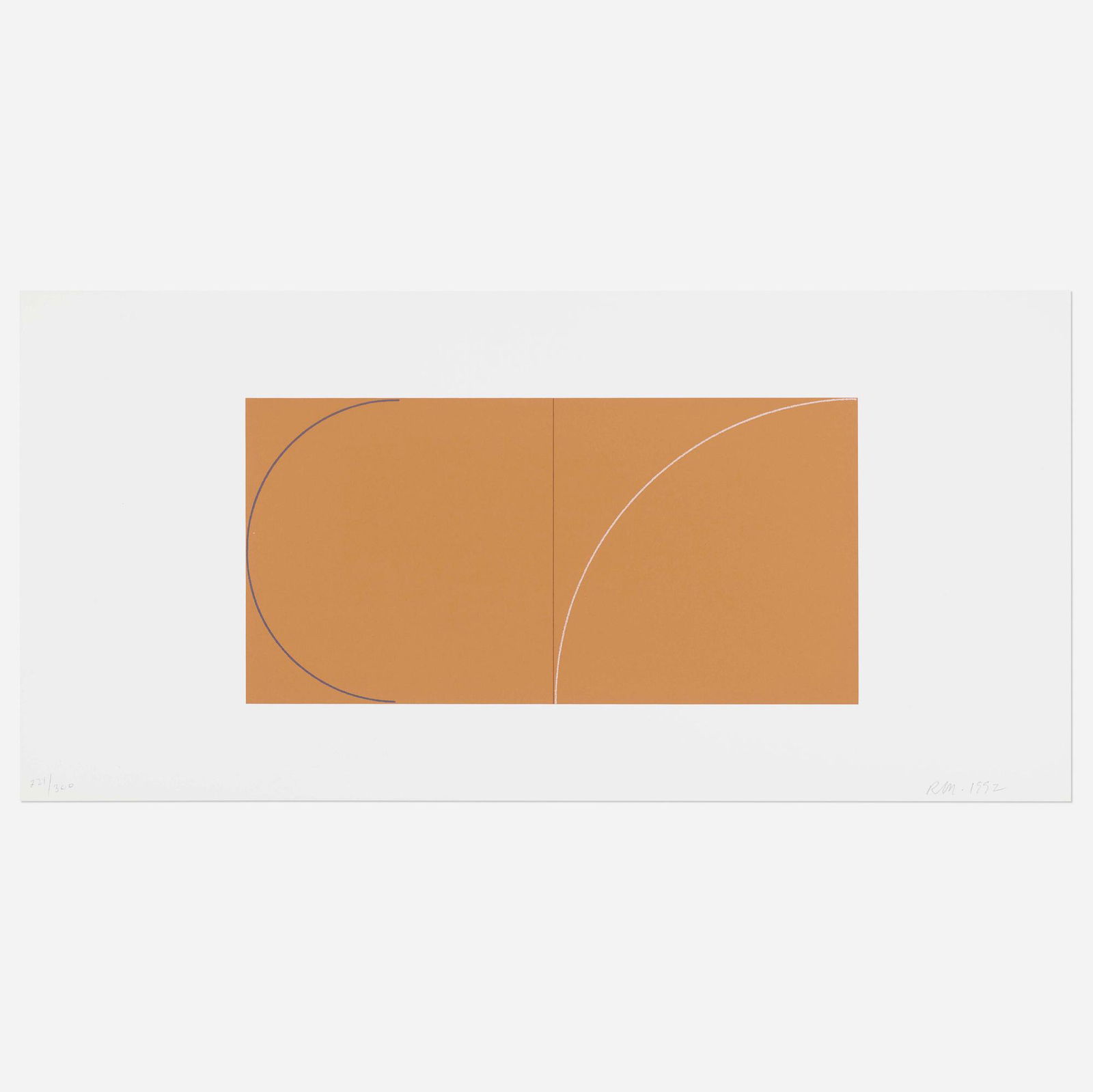 Robert Mangold, Untitled: Robert Mangold Untitled (from A Book of Silkscreen Prints: Multiple Panel Paintings, 1973-1976) 1992screenprint in colors on Fabriano 8 h × 14 w in (20 × 36 cm) 11.75 h × 23.875