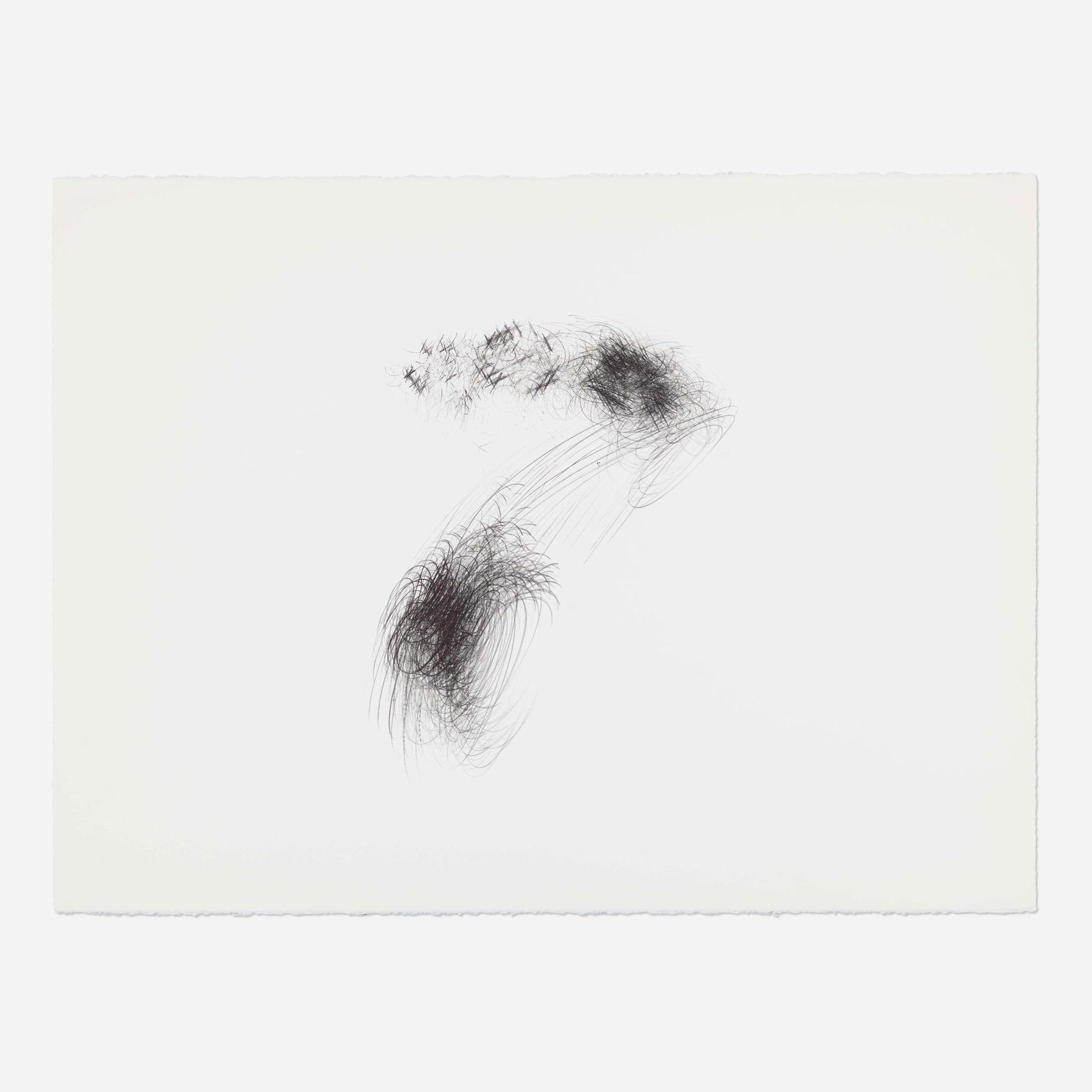 Alan Saret, Whirled Seven Cast-In: Alan Saret Whirled Seven Cast-In 1983graphite on paper 22.5 h × 30 w in (57 × 76 cm) Signed, titled, dated and inscribed to verso 'Whirled Seven Cast-In Alan Saret 1983 Dec 25 17/5