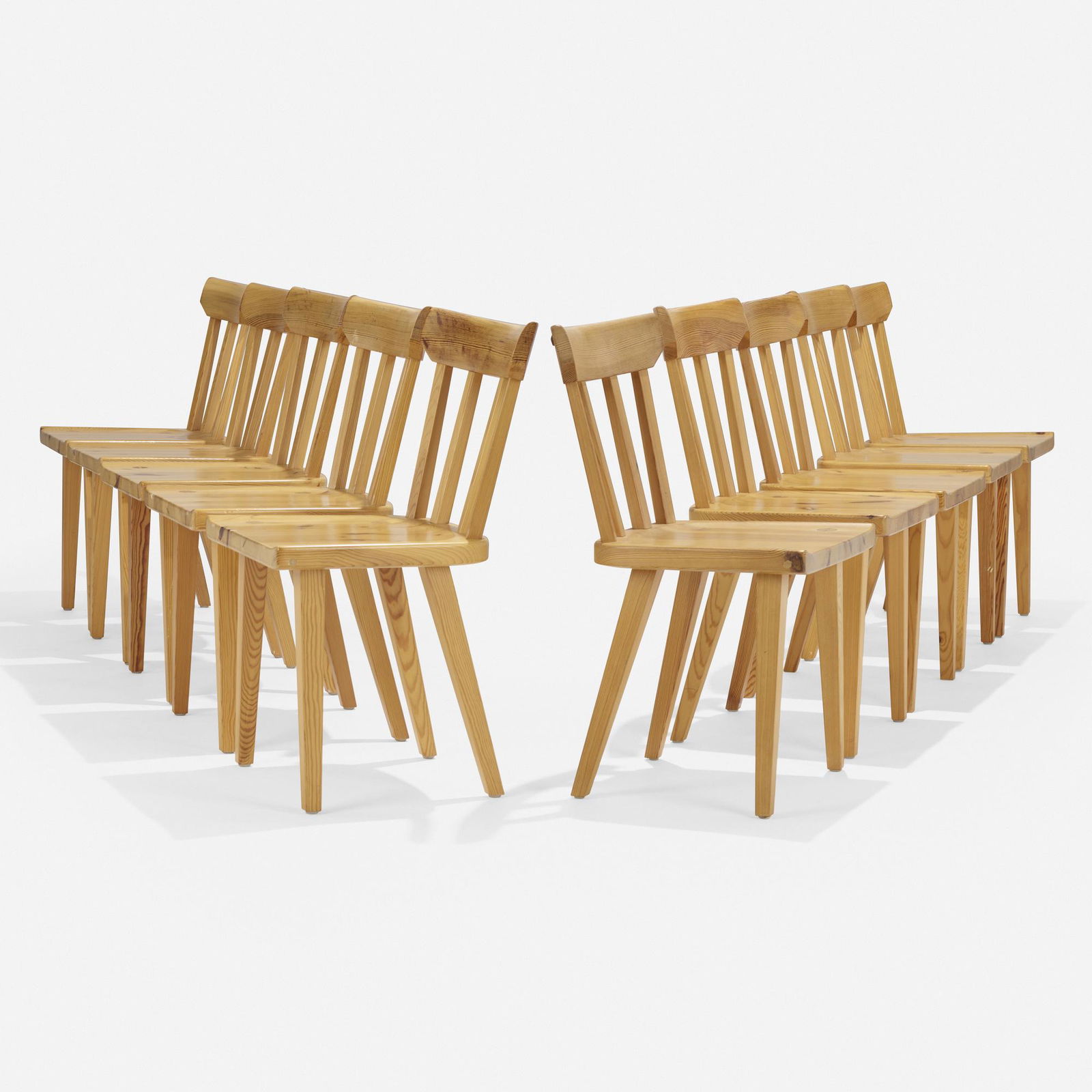 Roland Wilhelmsson, Dining chairs, set of ten (1 of 6)