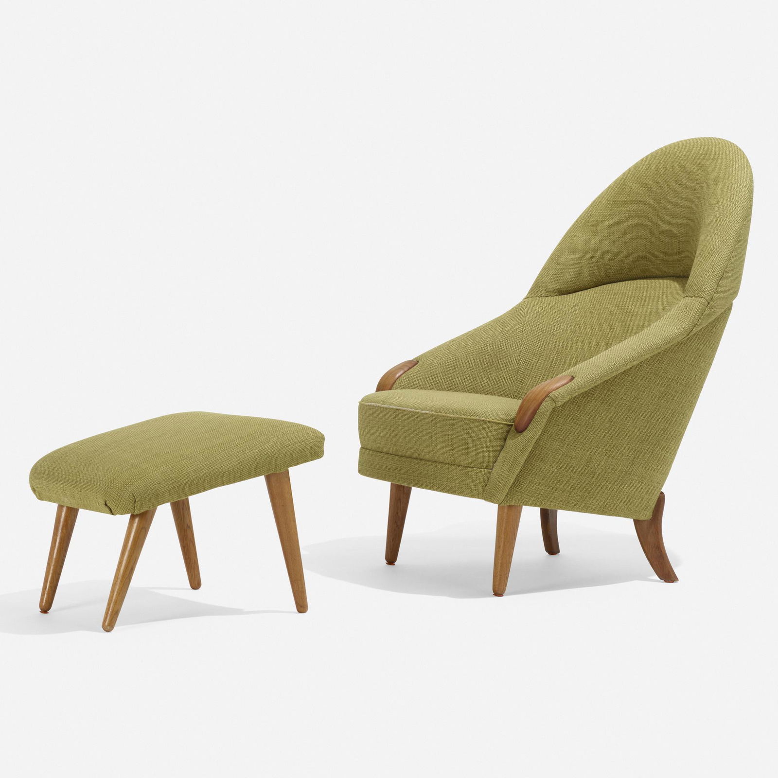 Scandinavian, Lounge chair and ottoman (1 of 5)