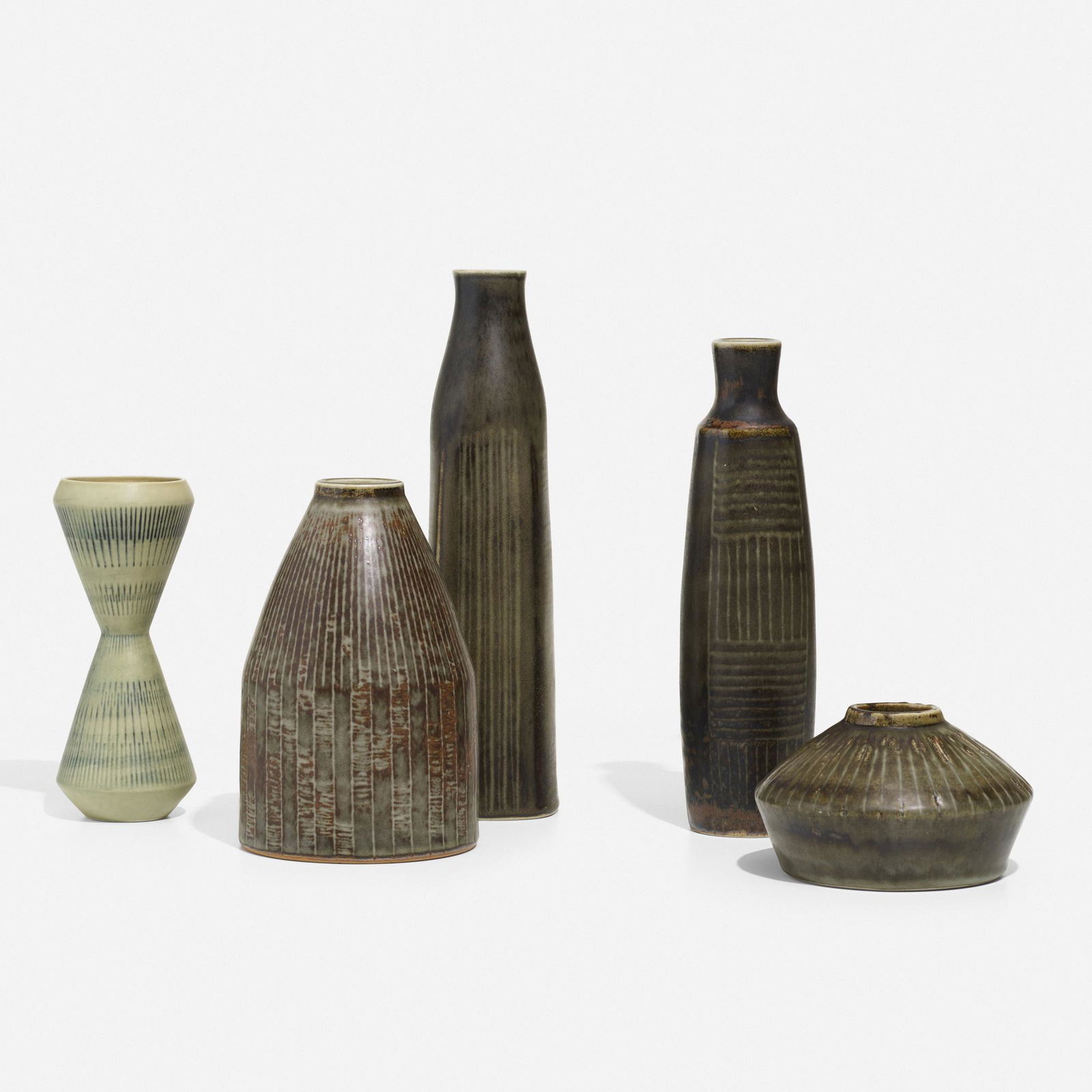 Carl-Harry Stalhane, Collection of five vases (1 of 3)