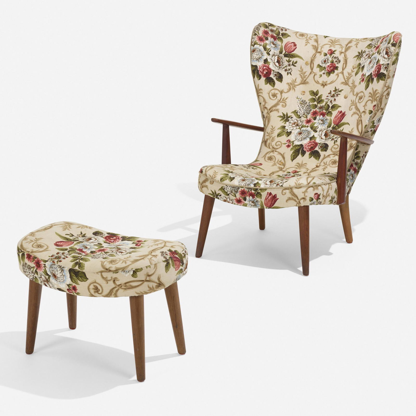 Acton Schubel and Ib Madsen, Lounge chair and ottoman (1 of 4)