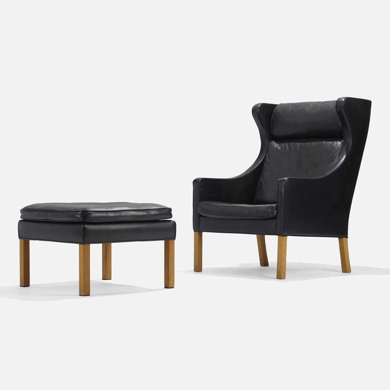 Borge Mogensen, Lounge chair, model 2204 and ottoman (1 of 4)