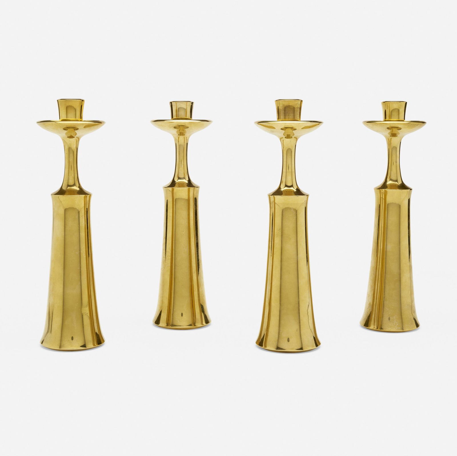 Jens Quistgaard, Candlesticks, set of four (1 of 3)