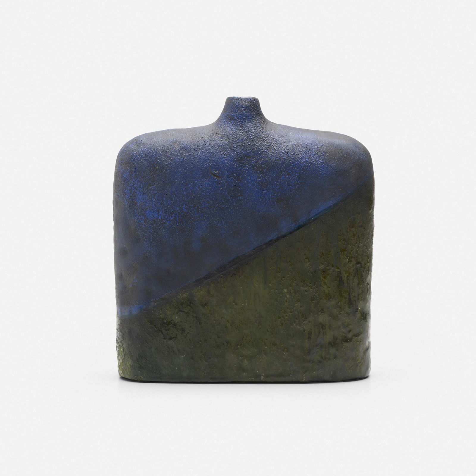 Marcello Fantoni, Vase: Marcello Fantoni Vase RaymorItaly / USA, c. 1960glazed earthenware 9.5 h × 8.75 w × 2.75 d in (24 × 22 × 7 cm) Signed to underside 'Fantoni Italy for Raymor'.