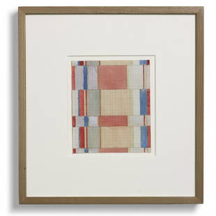 Gunta Stölzl Textile design: Gunta Stölzl Textile design Germany, c. 1929 watercolor on graph paper 6.25 h x 5.25 w inches