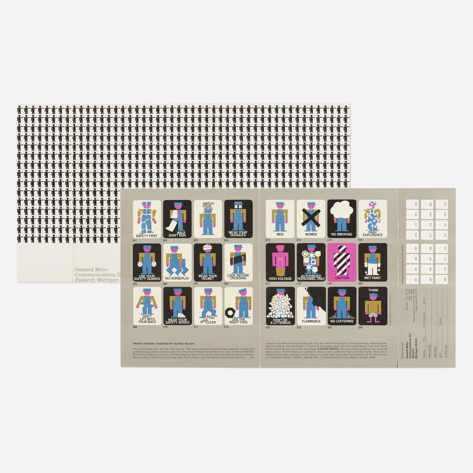 George Nelson & Associates, Pronto Posters brochure (1 of 3)