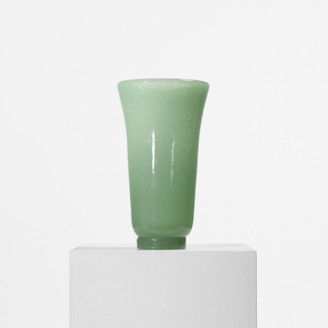 Carlo Scarpa Bollicine vase, model 11011: Carlo Scarpa Bollicine vase, model 11011 Venini Italy, c. 1940 glass 6.25 dia x 11 h inches Signed with four line acid stamp to underside: [Venini Murano Made in Italy]. Literature: Venini Catalogue R