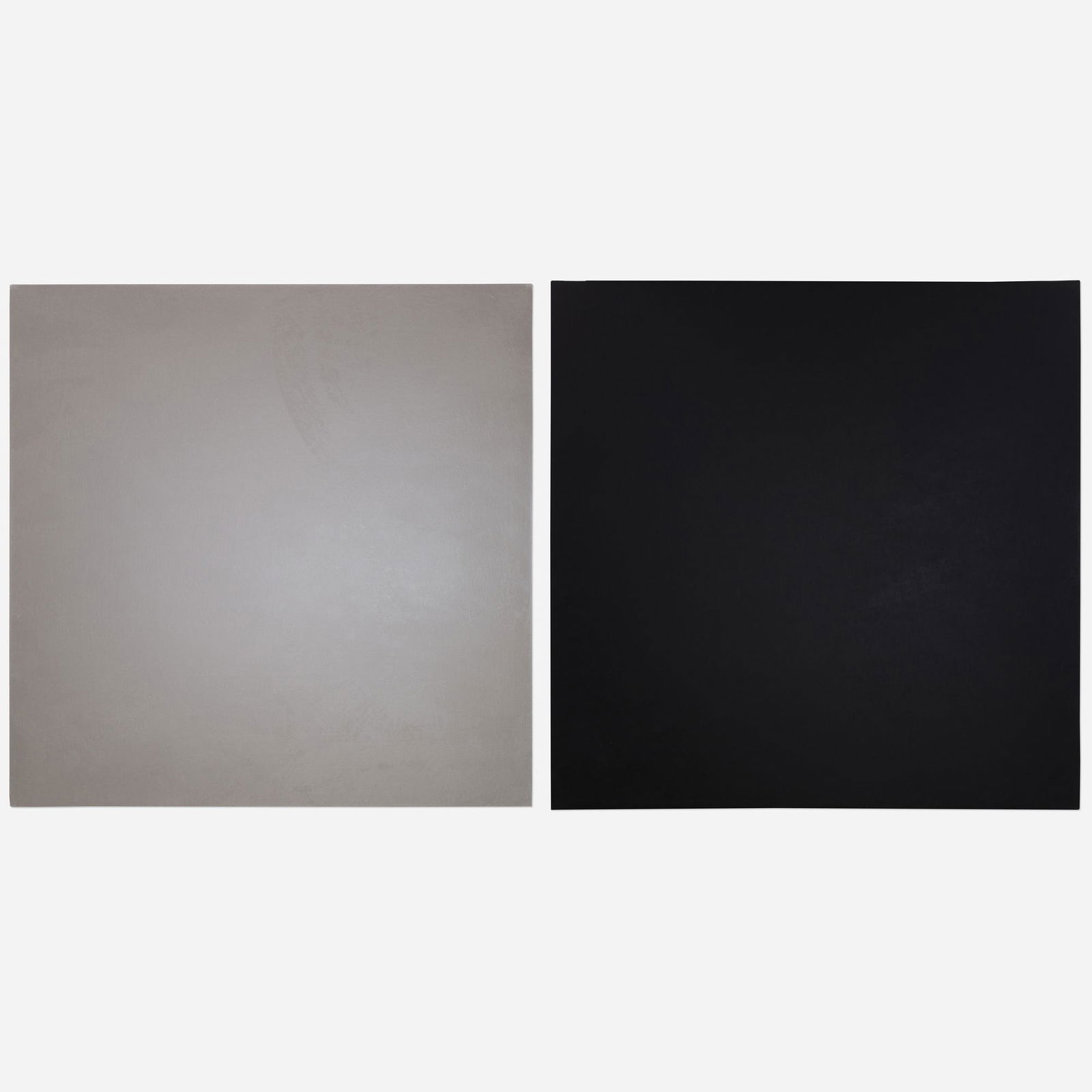 David Simpson, March Pearl; Black Rules (two works): David Simpson March Pearl; Black Rules (two works) 1998, 1998-99acrylic on canvas over board 34 h × 34 w in (86 × 86 cm) Signed, titled and dated to verso of each work '1998 David