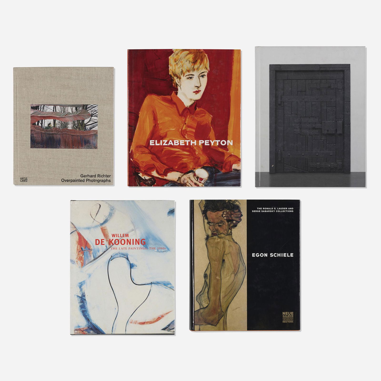 Various artists monographs, five: Various artists monographs, five 1995-2010bound printed paper Artists include Gerhard Richter, Ugo Rondinone, Elizabeth Peyton, Willem De Kooning and Egon Schiele. This work will ship from Wright