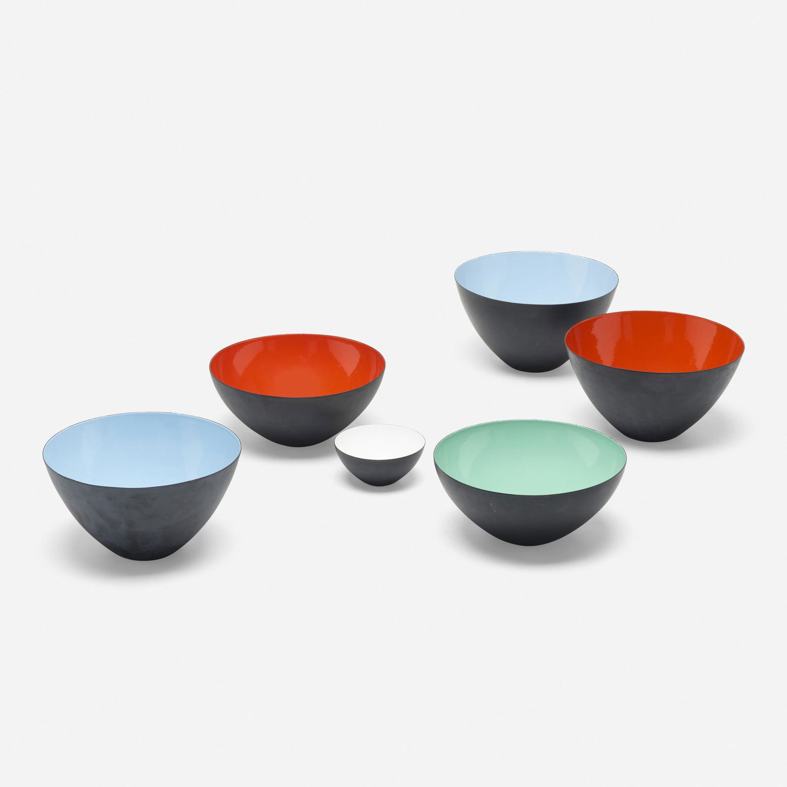 Herbert Krenchel, Krenit bowls, collection of six (1 of 5)