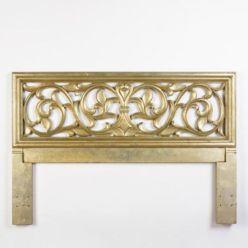 Henredon headboard: Henredon headboard USA, c. 1950 lacquered wood 60.5 w x 41 h inches