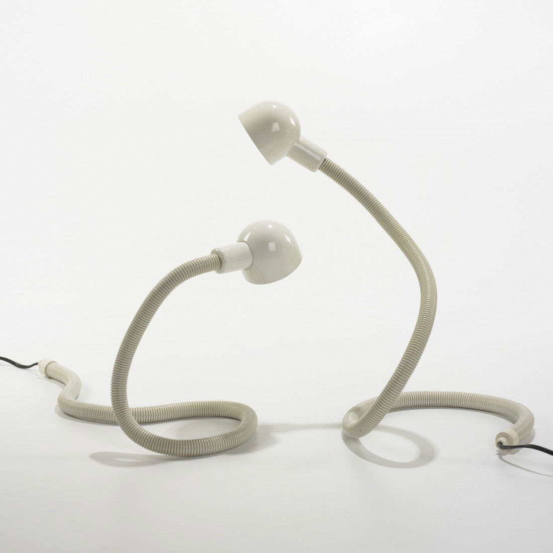 Isao Hosoe Hebi lamps, pair: Isao Hosoe Hebi lamps, pair Valenti Luce Japan, 1970 plastic, enameled steel 10 w x 10 d x 13 h inches