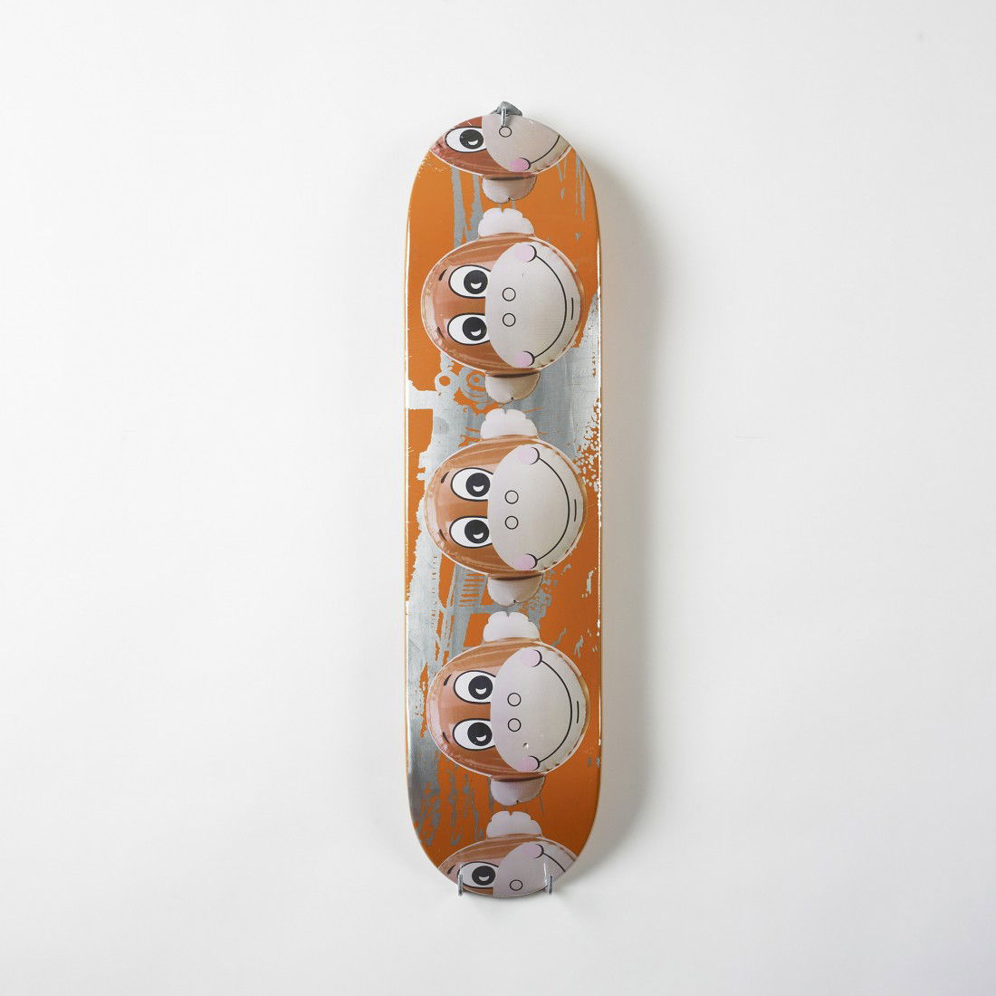 Jeff Koons Monkey Train skateboard deck: Jeff Koons Monkey Train skateboard deck Supreme USA, 2006 acrylic, transfer-printed plywood 8 w x 2.5 d x 231 h inches