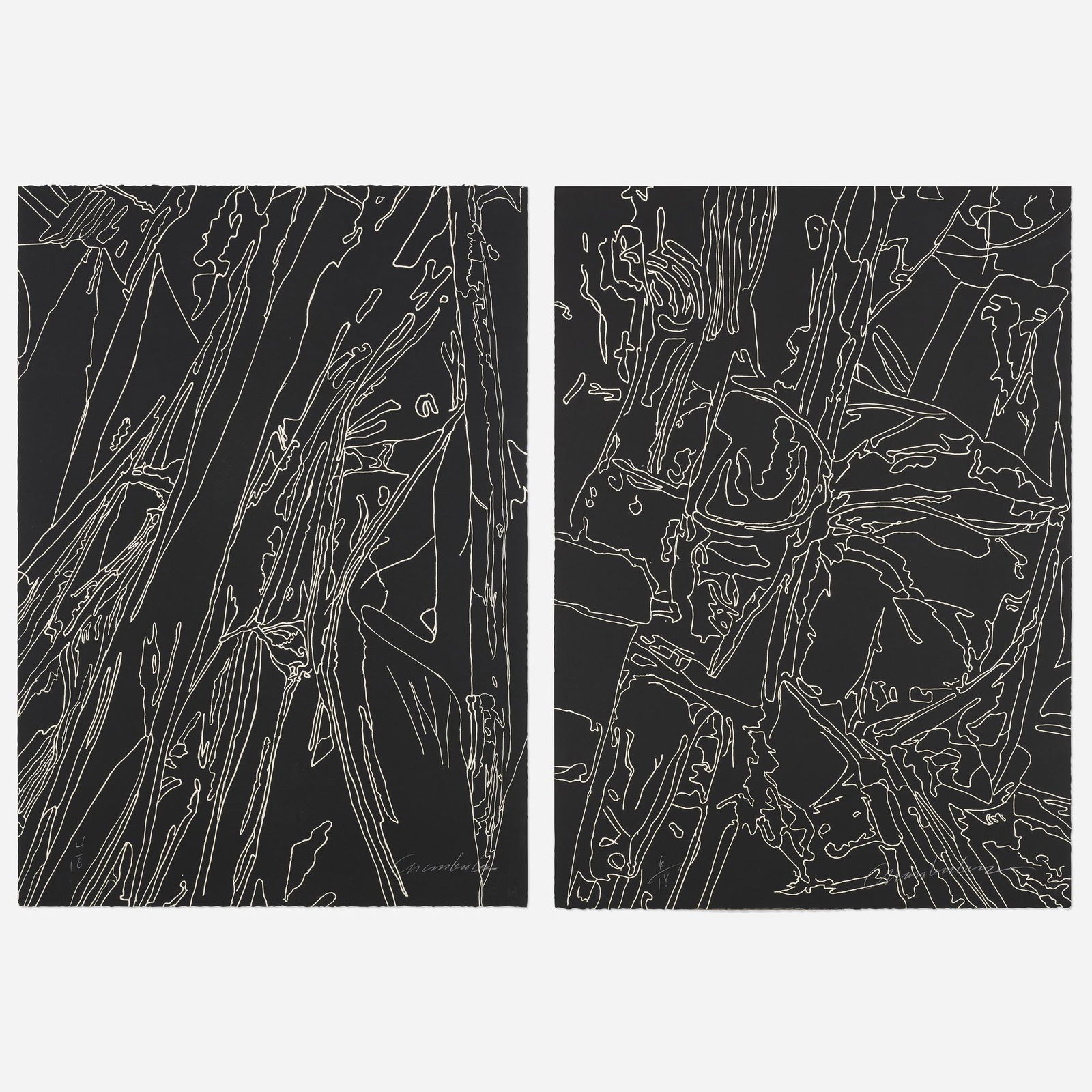 John Chamberlain, Hog on Ice (two works) (1 of 2)