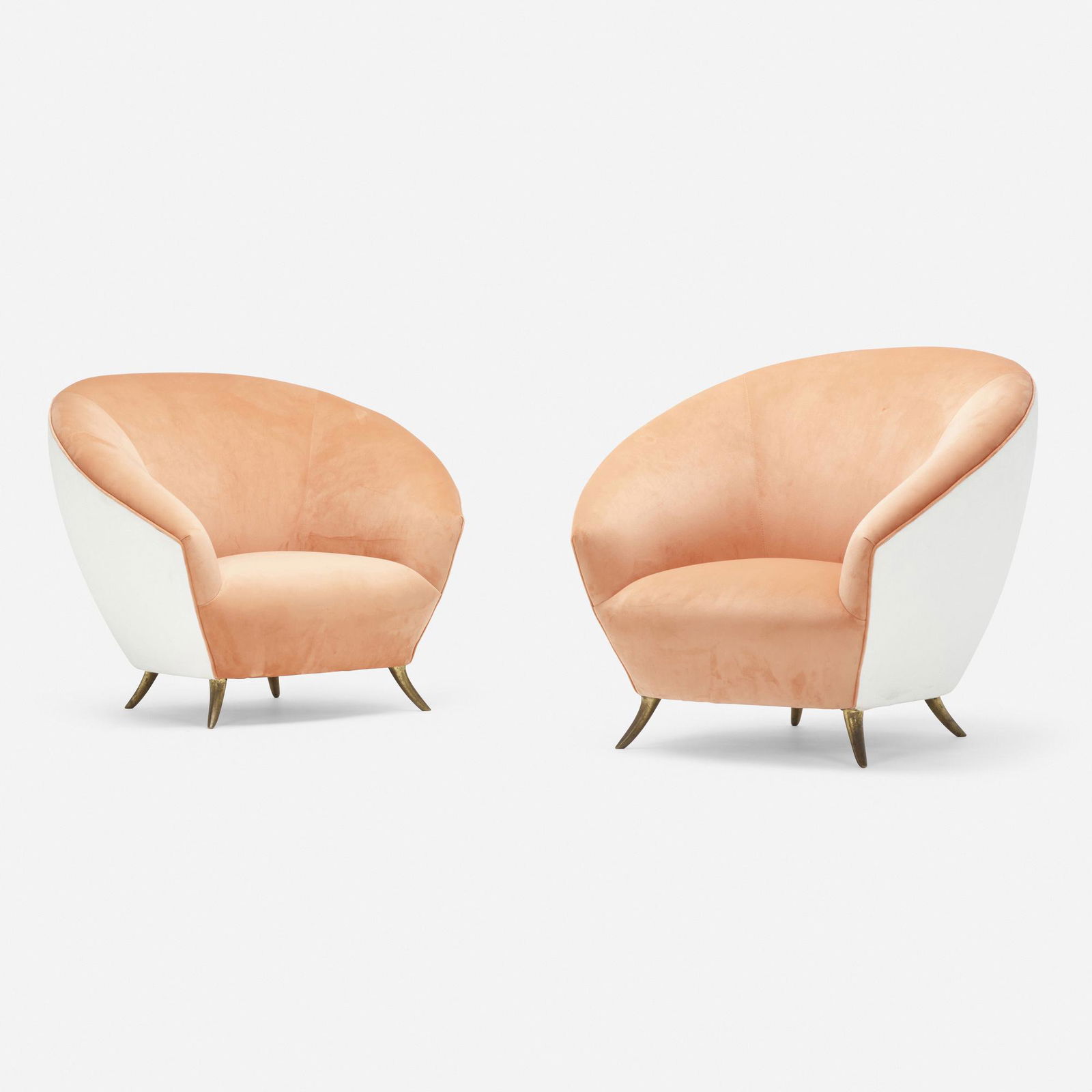 Italian, Lounge chairs, pair (1 of 4)