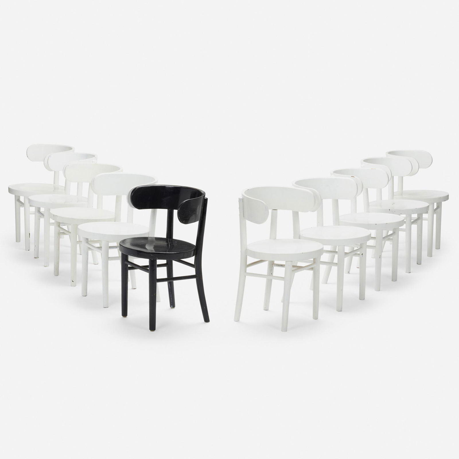 Scandinavian, Dining chairs, set of ten (1 of 5)