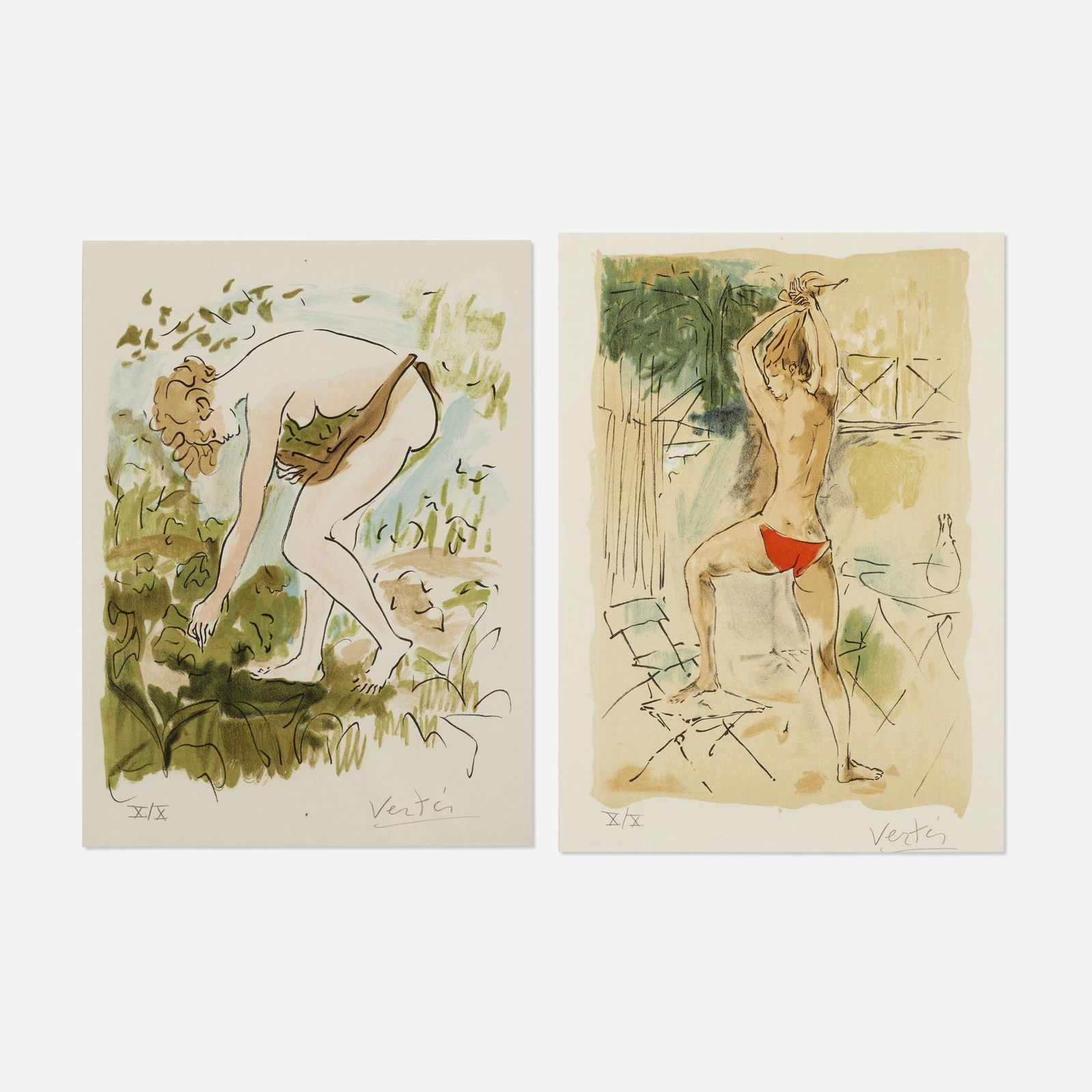 Marcel Vertis, Untitled (two works) (1 of 3)