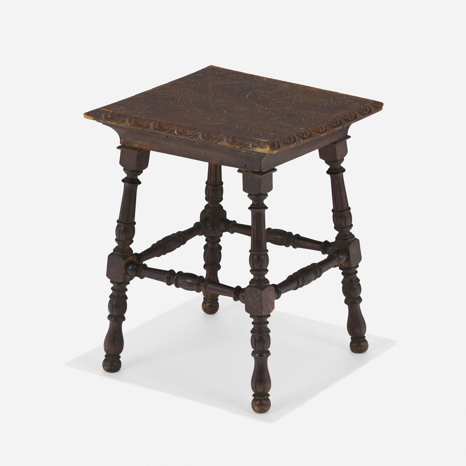 Turn of the Century, Dragon stool: Turn of the Century Dragon stool 19th - 20th centurycarved wood 17.25 h × 14 w × 14 d in (44 × 36 × 36 cm) Exhibited: Stools from the JF Chen Collec