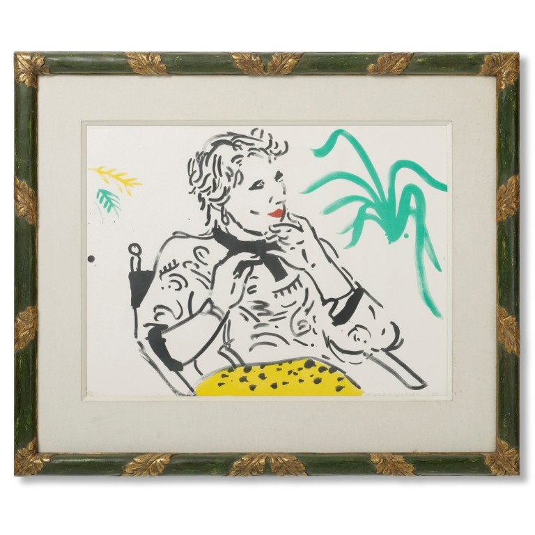 David Hockney Celia with Green Plant: David Hockney Celia with Green Plant United Kingdom, 1980 lithograph on paper 30 h x 40 w inches Signed, numbered and dated to lower margin 'David Hockney 42/90 80'. This work is number 42 from the ed