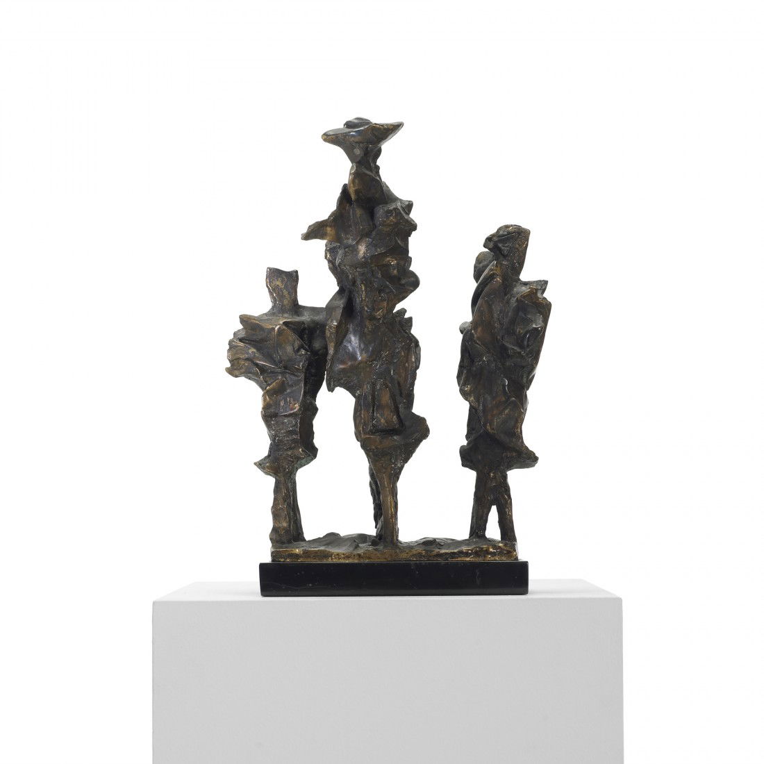 Abbott Pattison untitled: Abbott Pattison untitled USA, c. 1950 cast bronze with applied patina, granite 17 h x 12 w inches Cast signature and foundry marks to base 'A. Pattison F. Martinelli Firenze'.