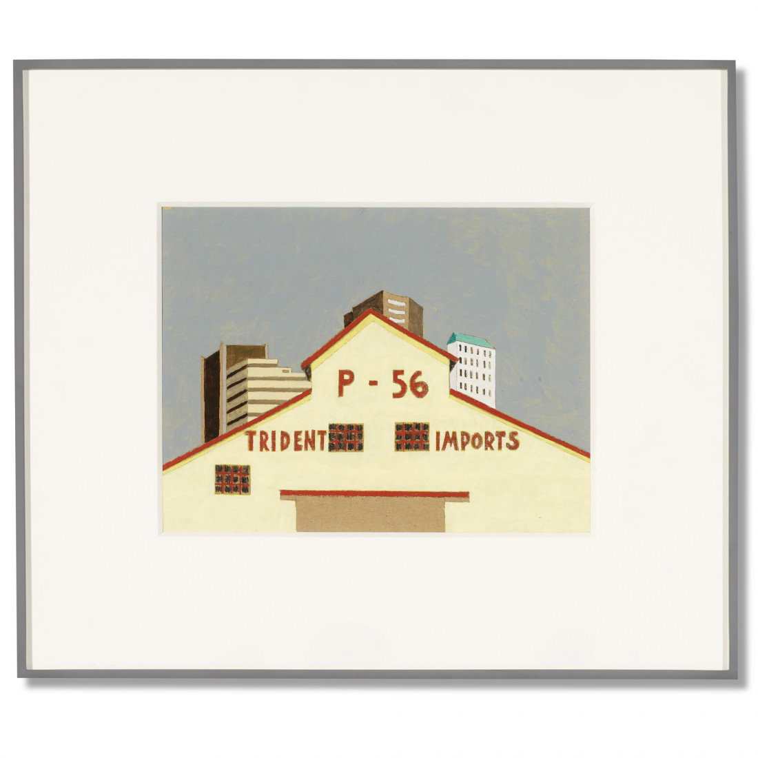 Robert Herrmann Trident Imports: Robert Herrmann Trident Imports USA gouache on cardboard 7.5 h x 9.5 w inches Provenance: Collection of John R. Eckel, Jr.