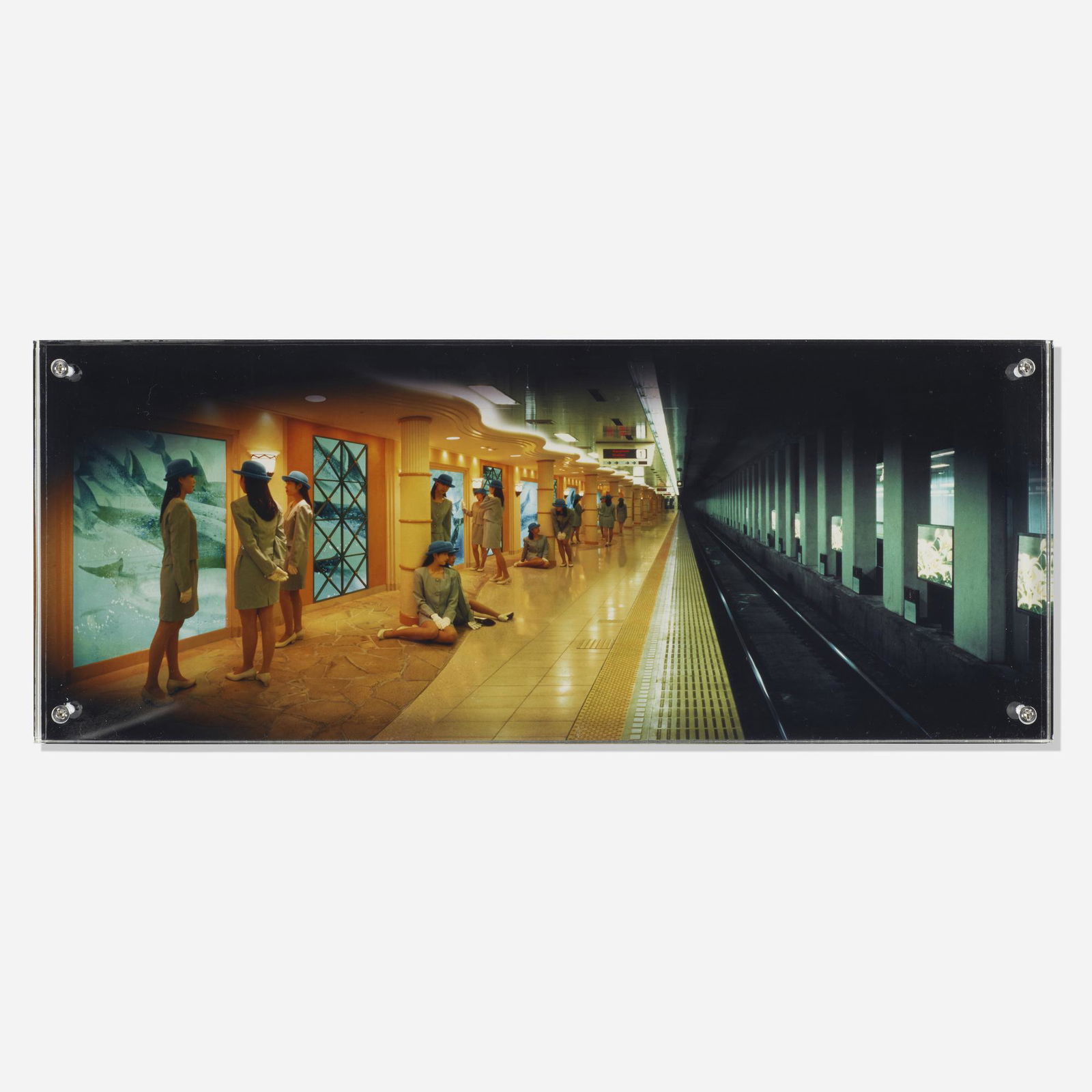 Miwa Yanagi, Elevator Girl House B3: Miwa Yanagi Elevator Girl House B3 1997c-print mounted in Perspex 5.5 h × 13.75 w × 1.5 d in (14 × 35 × 4 cm) Signed and numbered to verso '8/20 Miwa Yanagi'. This work