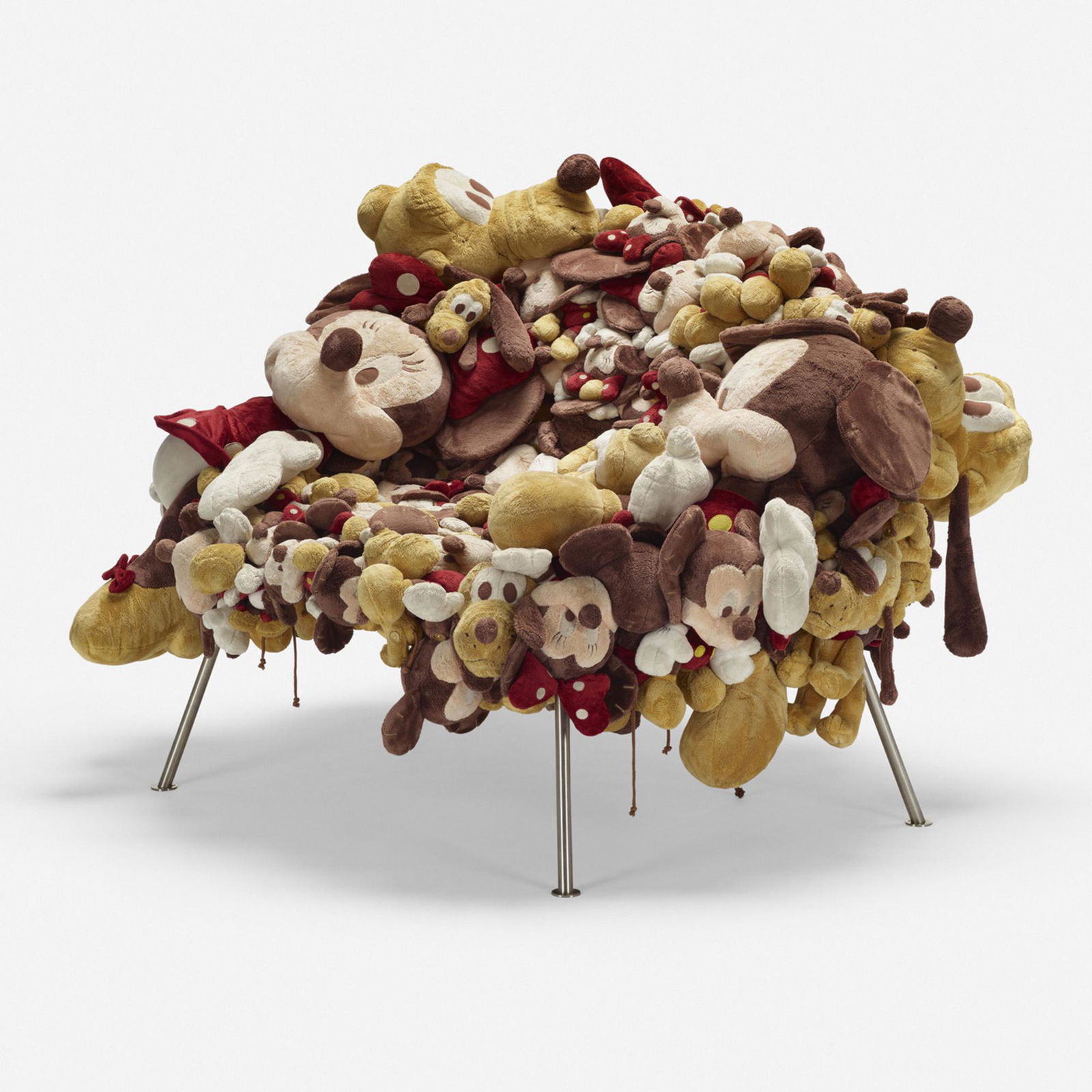 Fernando and Humberto Campana, Cartoon chair: Fernando and Humberto Campana Cartoon chair Estudio CampanaBrazil, 2007stuffed animals, stainless steel 36 h × 50 w × 40 d in (91 × 127 × 102 cm) This work is num
