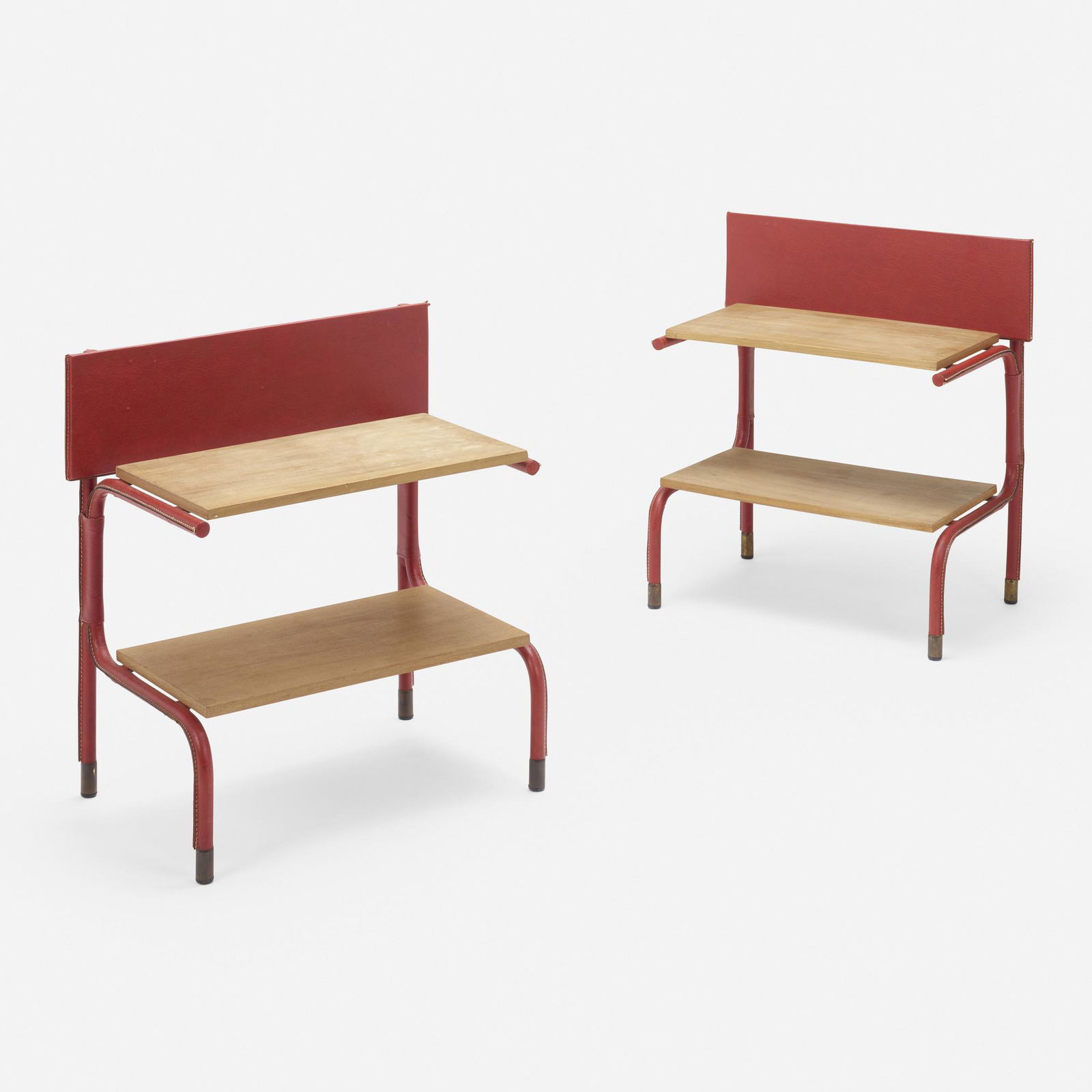 Jacques Adnet, Nightstands, pair (1 of 5)