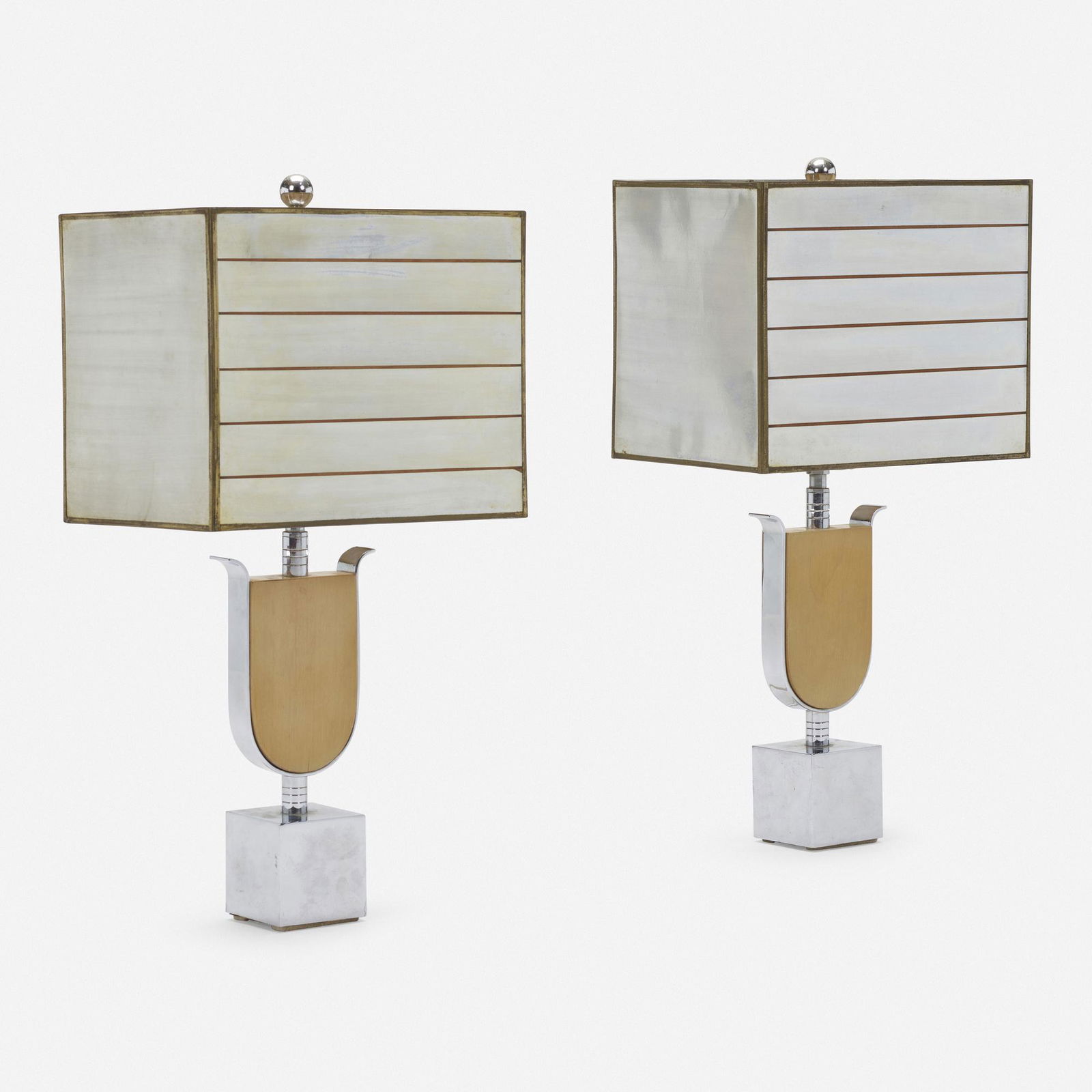 American, Table lamps, pair (1 of 3)