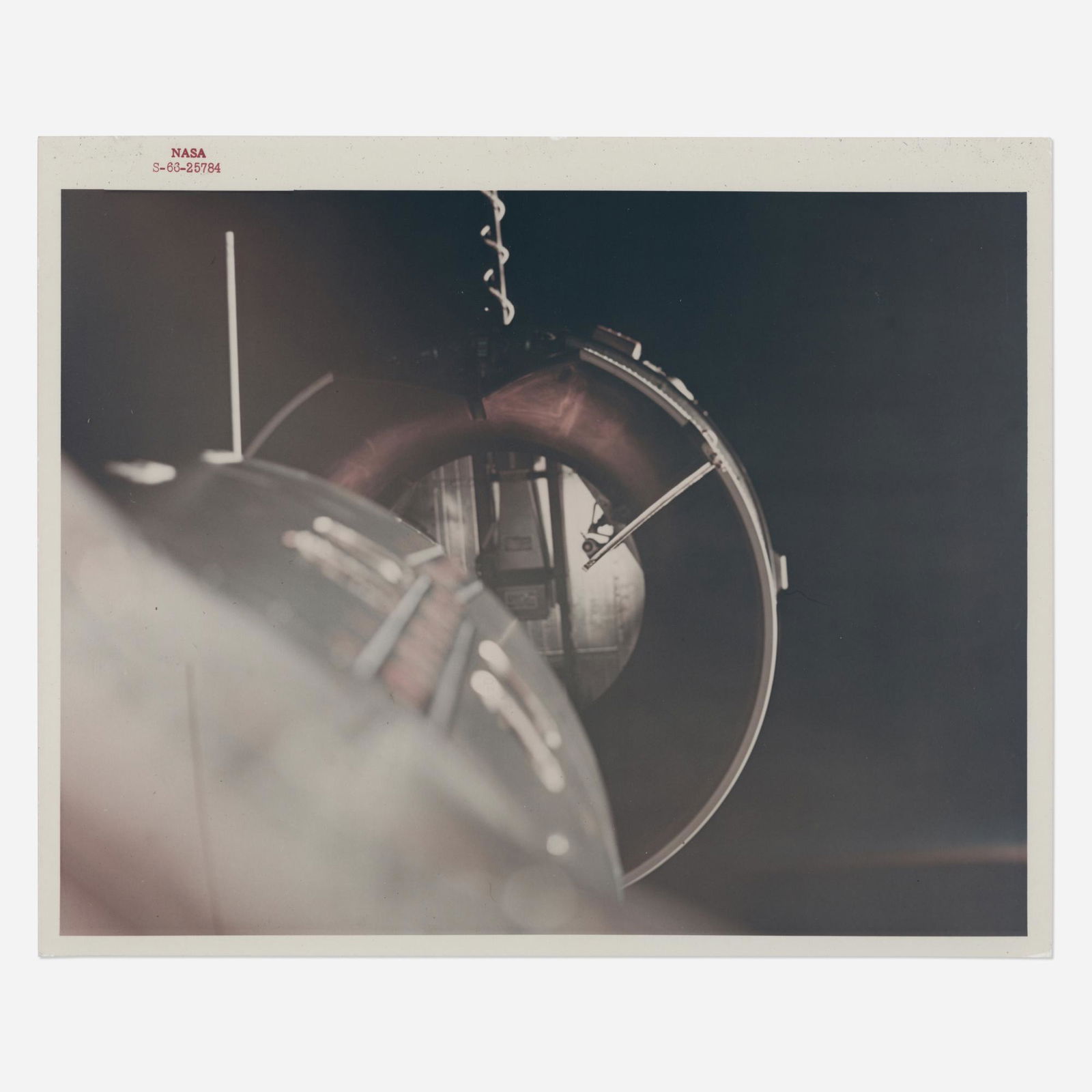 First docking in space, by Neil Armstrong: First docking in space, performed by Neil Armstrong, orbital sunset in background, David Scott [Gemini VIII], 16-17 March 1966 printed 1966vintage chromogenic print on fiber-based Kodak paper 8 h Ã��