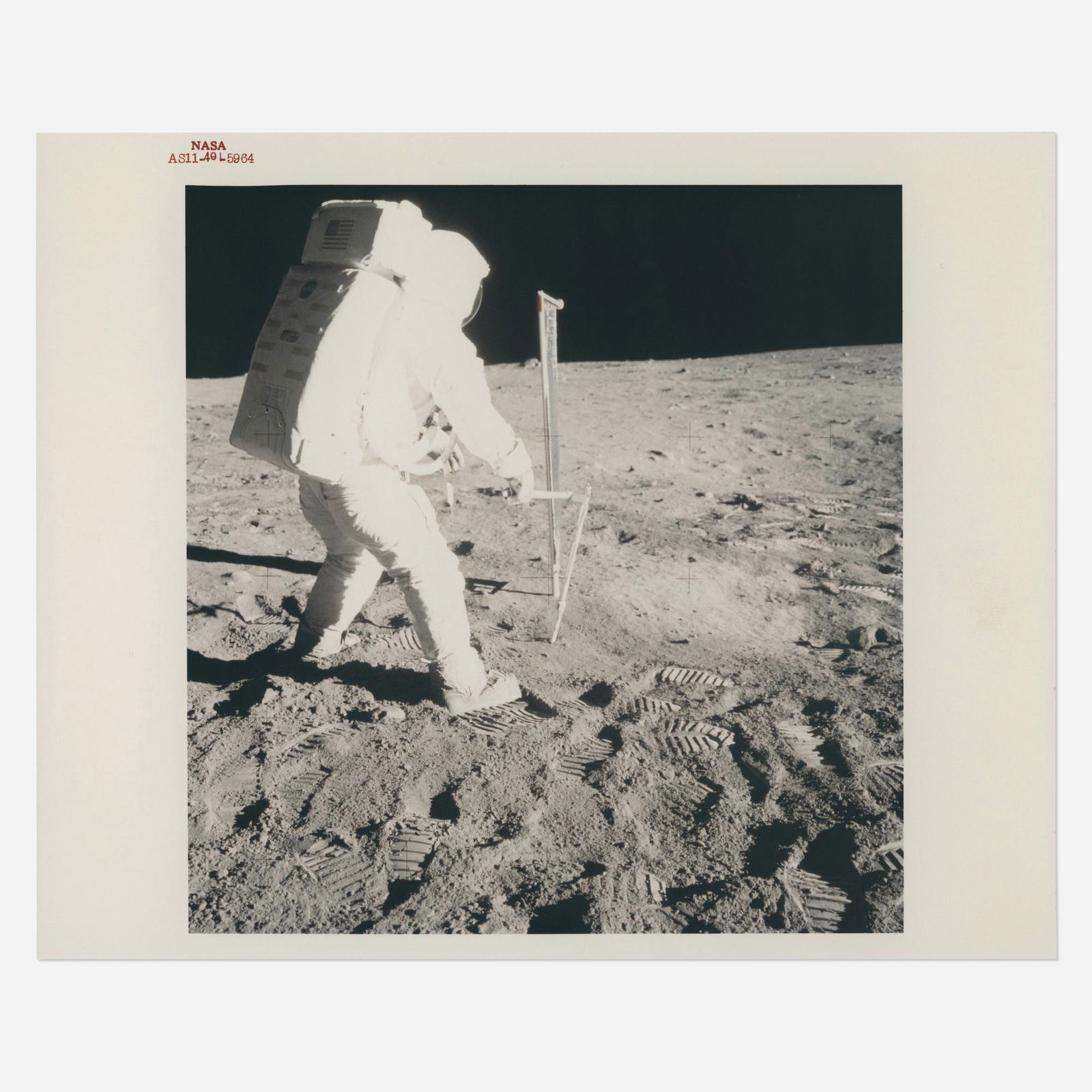 Buzz Aldrin closing out the first lunar EVA (1 of 3)