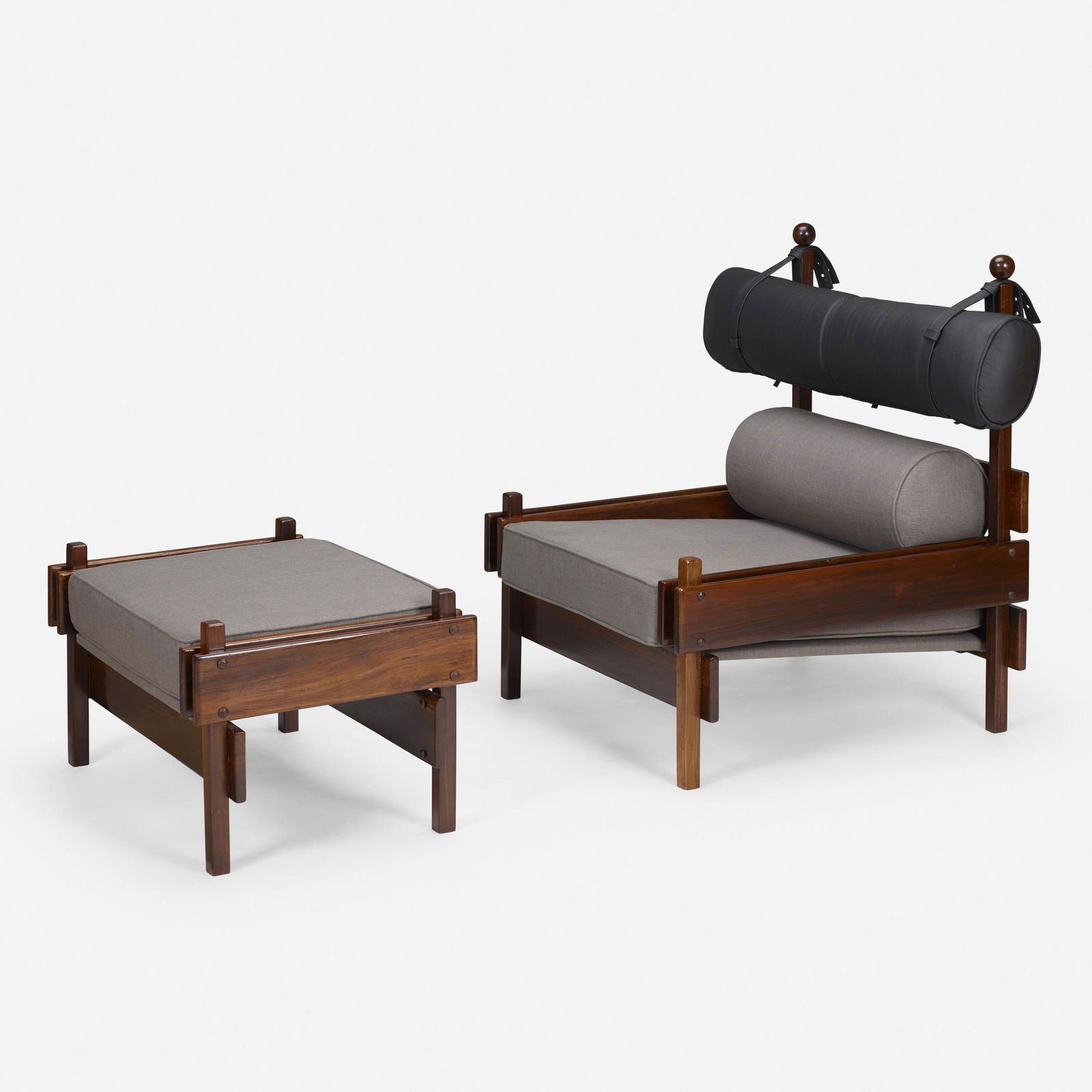 Sergio Rodrigues, Tonico lounge chair and ottoman (1 of 5)