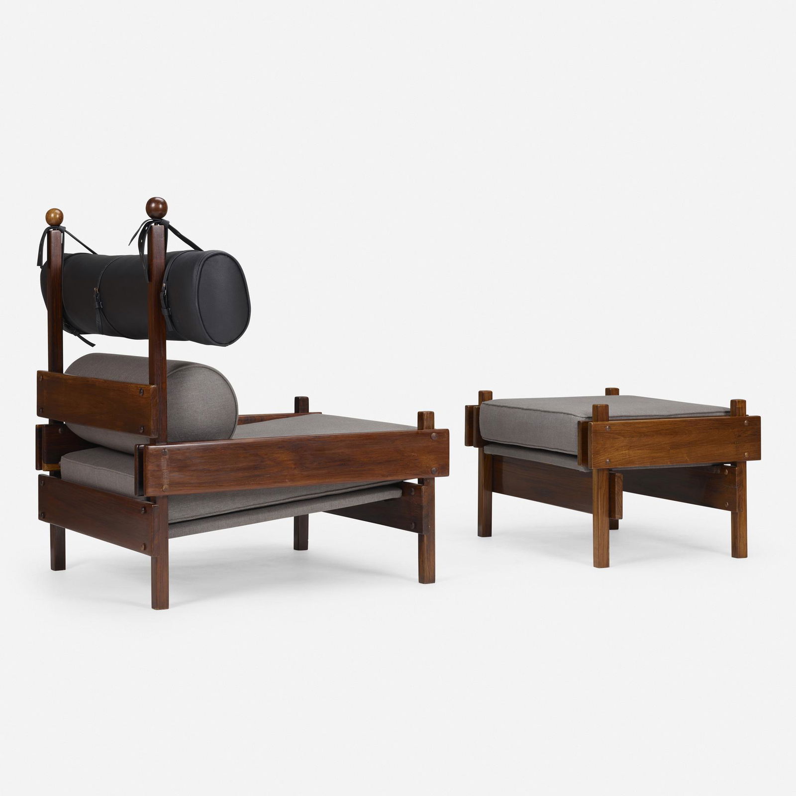 Sergio Rodrigues, Tonico lounge chair and ottoman (1 of 5)