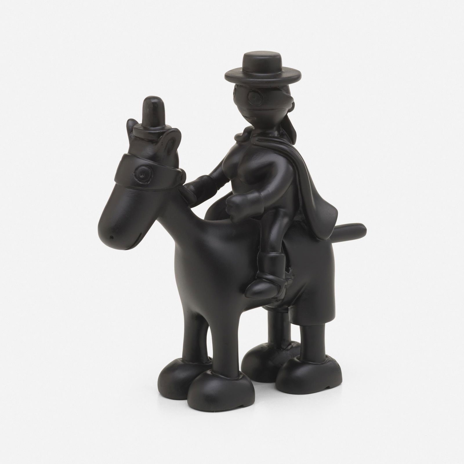 Tom Otterness, Horse and Rider maquette: Tom Otterness Horse and Rider maquette 2004resin 6.25 h x 6.25 w x 3.25 d in (16 x 16 x 8 cm) Incised signature and date to verso '?Tom Otterness 2004'. This work is from the edition of an unk