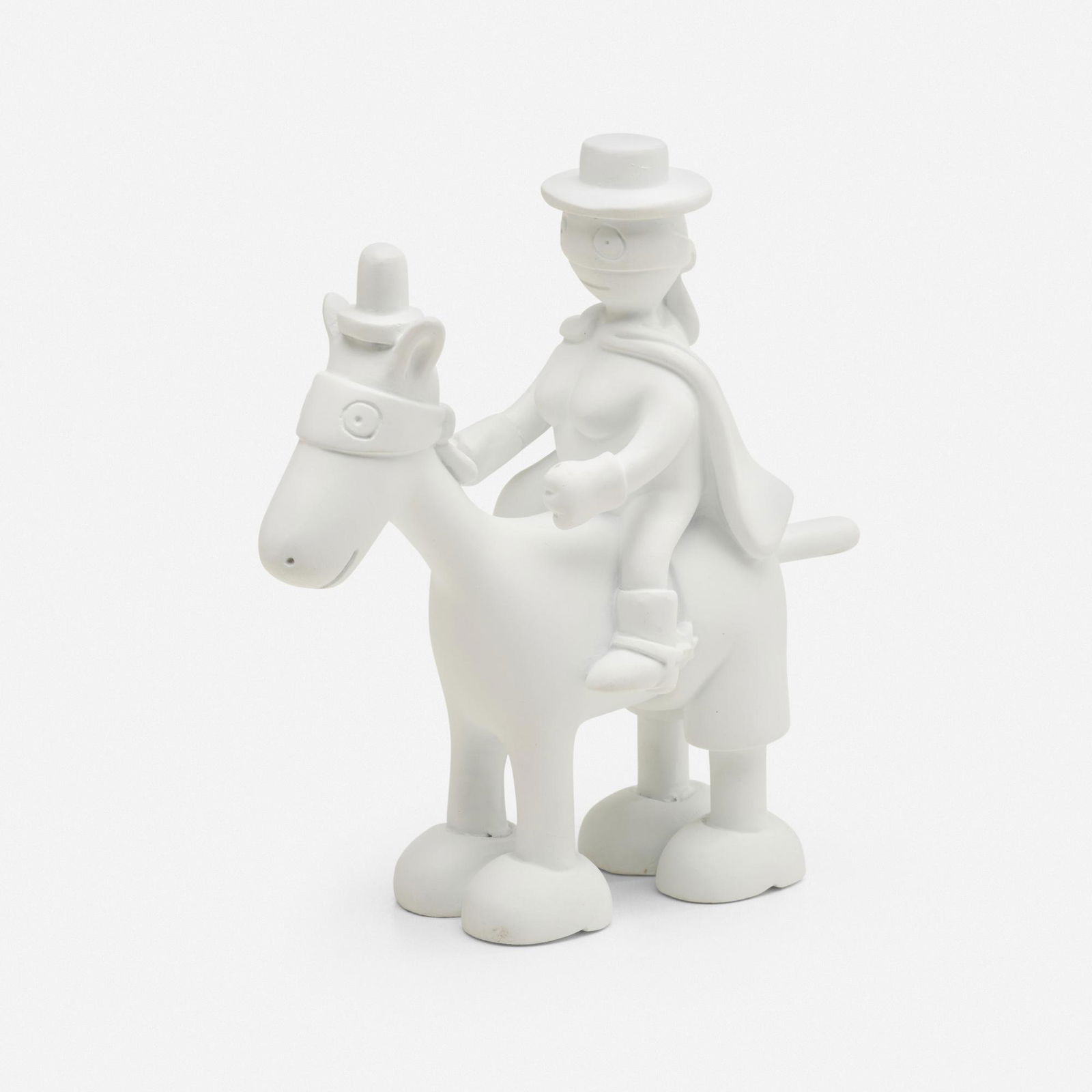 Tom Otterness, Horse and Rider maquette: Tom Otterness Horse and Rider maquette 2004resin 6.25 h x 6.25 w x 3.25 d in (16 x 16 x 8 cm) Incised signature and date to verso '?Tom Otterness 2004'. This work is from the edition of an unk