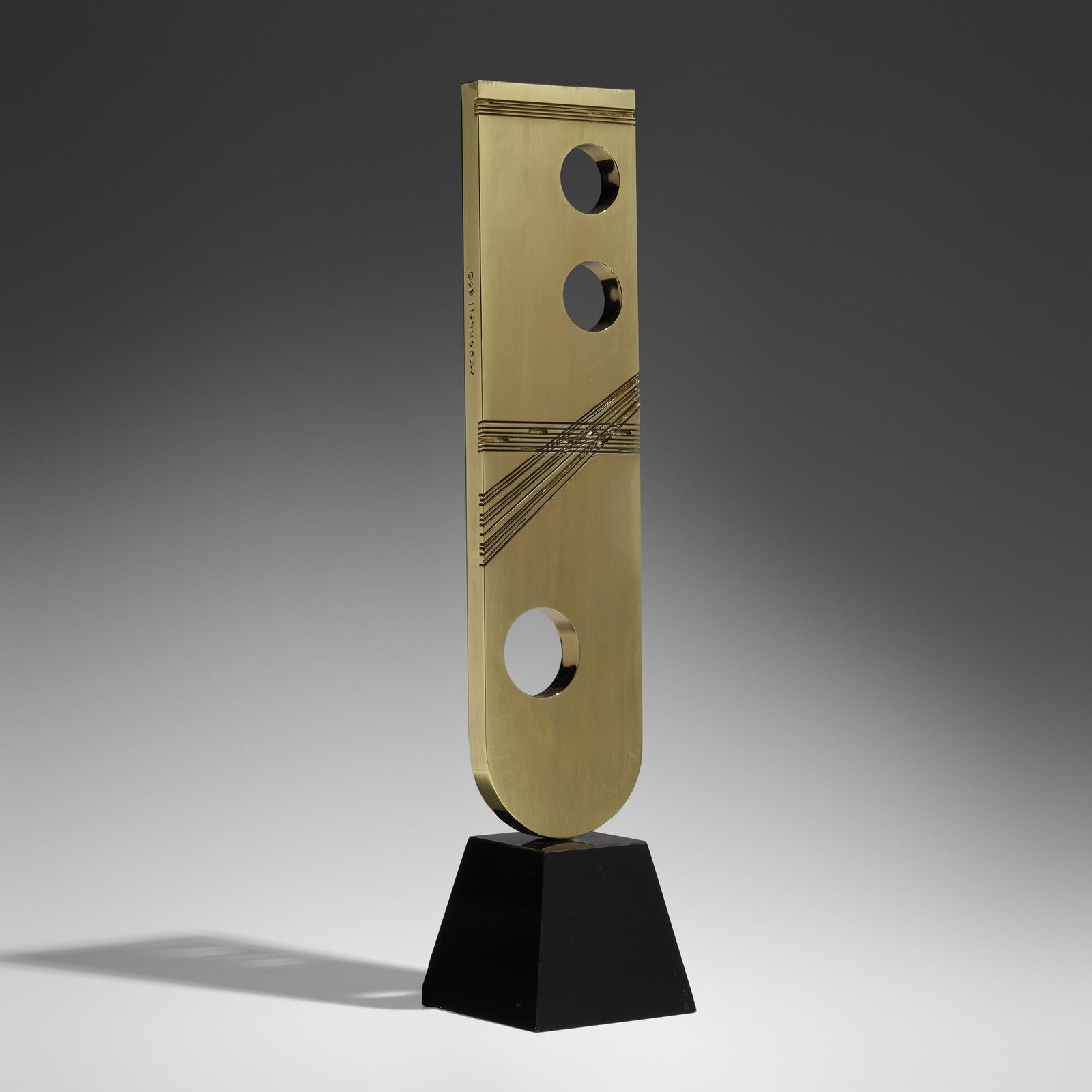 Joseph McDonnell, Model for Taconic I: Joseph McDonnell Model for Taconic I 1986bronze 22.75 h x 7 w x 1 d in (58 x 18 x 3 cm) Incised signature and date to left edge 'McDonnell 86 ?'. Provenance: GE Corpora