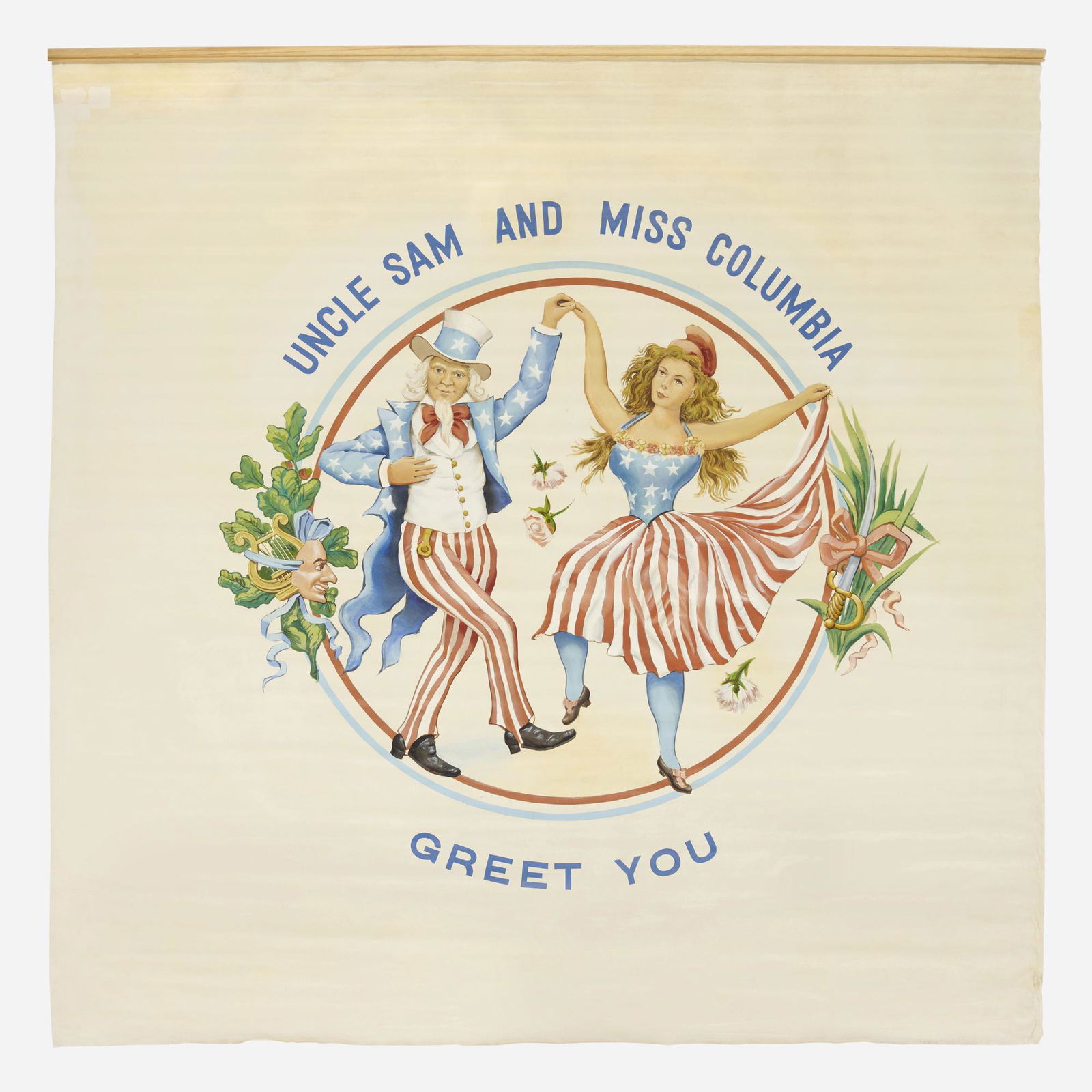 Duncan Spencer, Uncle Sam and Miss Columbia mural (1 of 3)