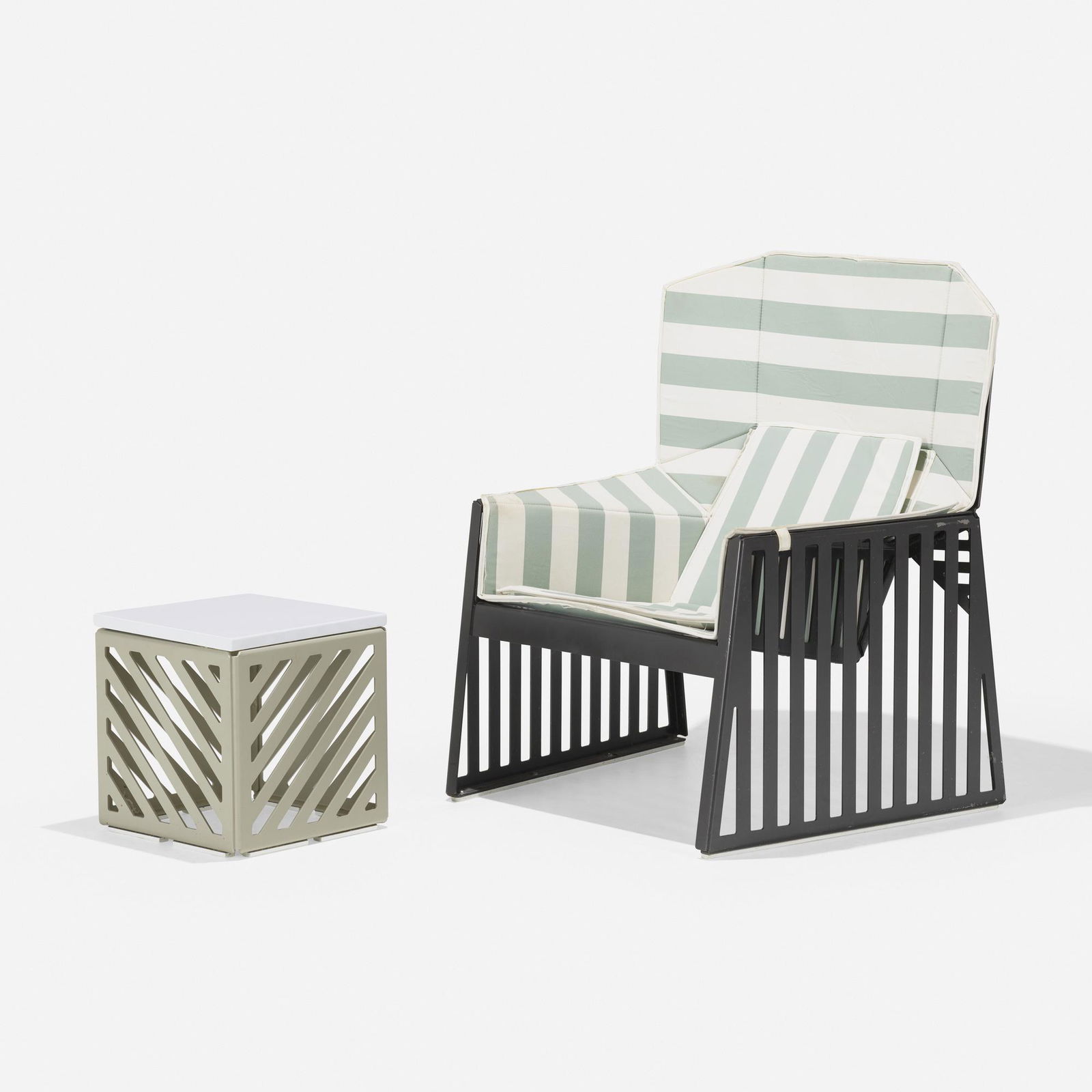 Richard Schultz, Prototype Wing chair and table (1 of 6)