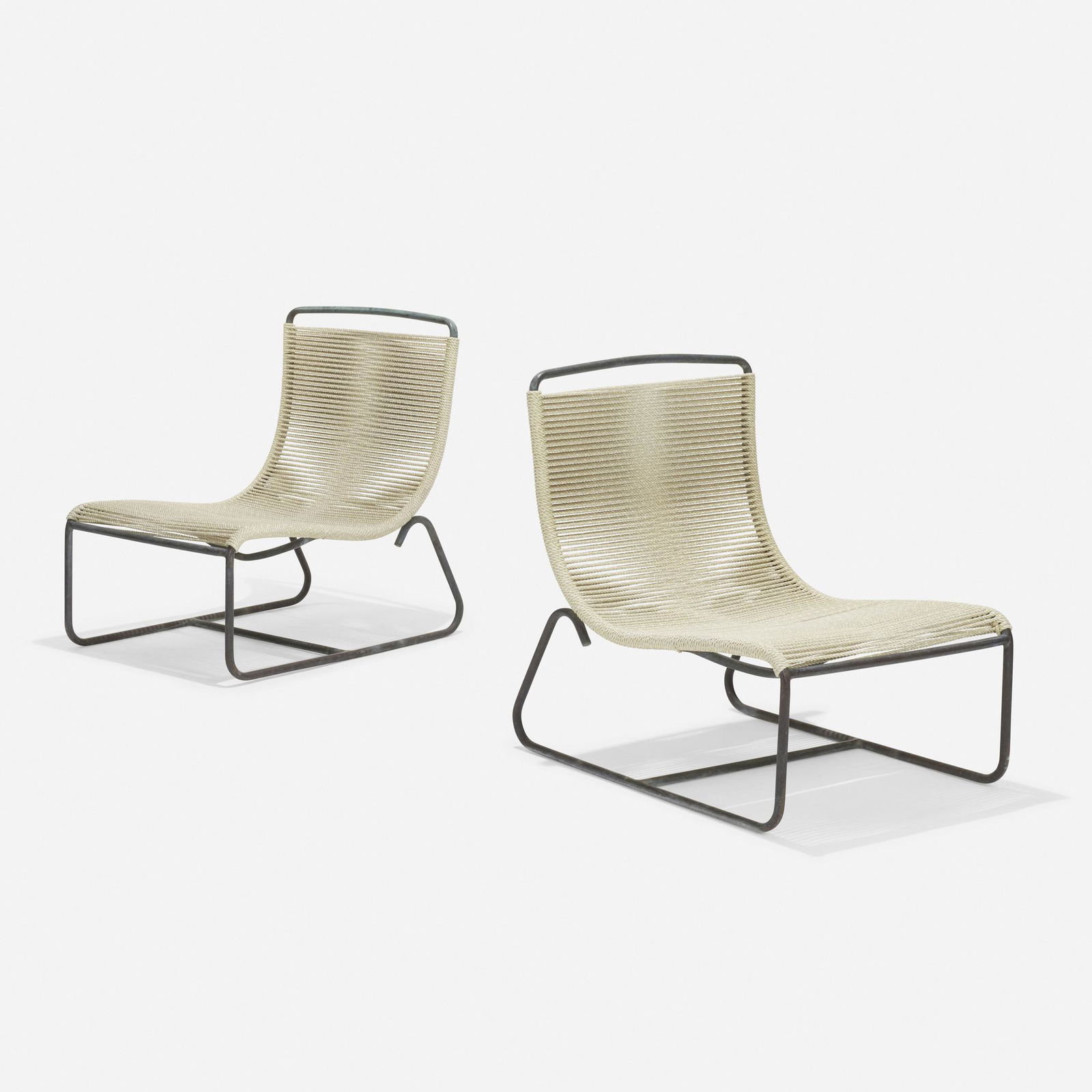 Walter Lamb, Sleigh chairs model C-5720, pair (1 of 4)