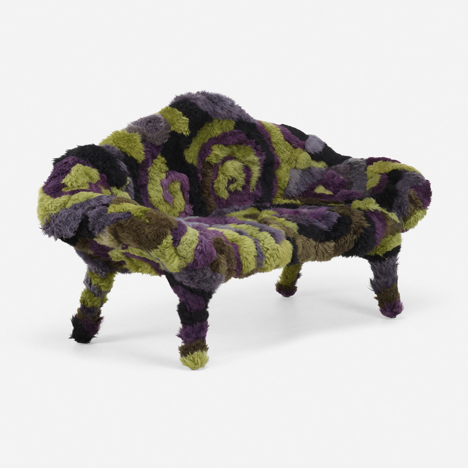 Fernando and Humberto Campana, Raizes sofa: Fernando and Humberto Campana Prototype Raizes sofa Brazil, 2017wool shag upholstery 36.5 h x 69 w x 27 d in (93 x 175 x 69 cm) Burlap manufacturer's label to underside 'Campana'.