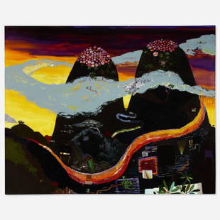 Lisa Sanditz, The Backside of Dolly Parton: Lisa Sanditz The Backside of Dolly Parton's Peaks, Pigeon Forge, TN 2004 oil on canvas 48.125 h x 60 w in (122 x 152 cm) Signed, titled and dated to verso 'The Backside of Dolly Parton's Peaks