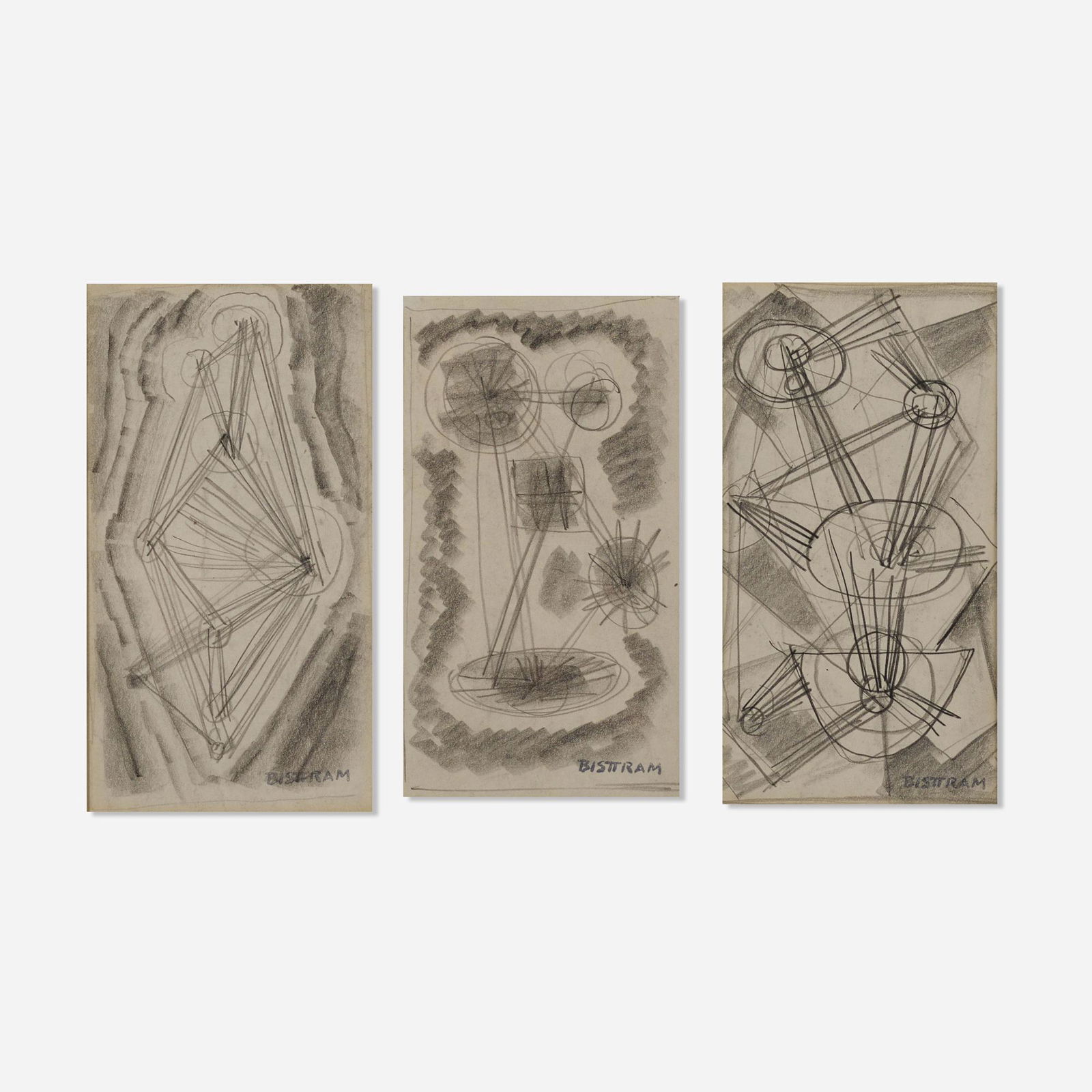 Emil Bisttram, Untitled (three works) (1 of 3)