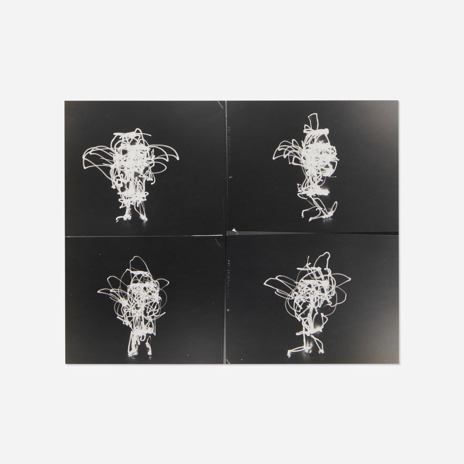 Herbert Matter, Light Drawing (four figures): Herbert Matter Light Drawing (four figures) c. 1944silver gelatin print 8.125 h x 10 w in (21 x 25 cm) Provenance: Estate of the artist | Acquired from the previous by the pre