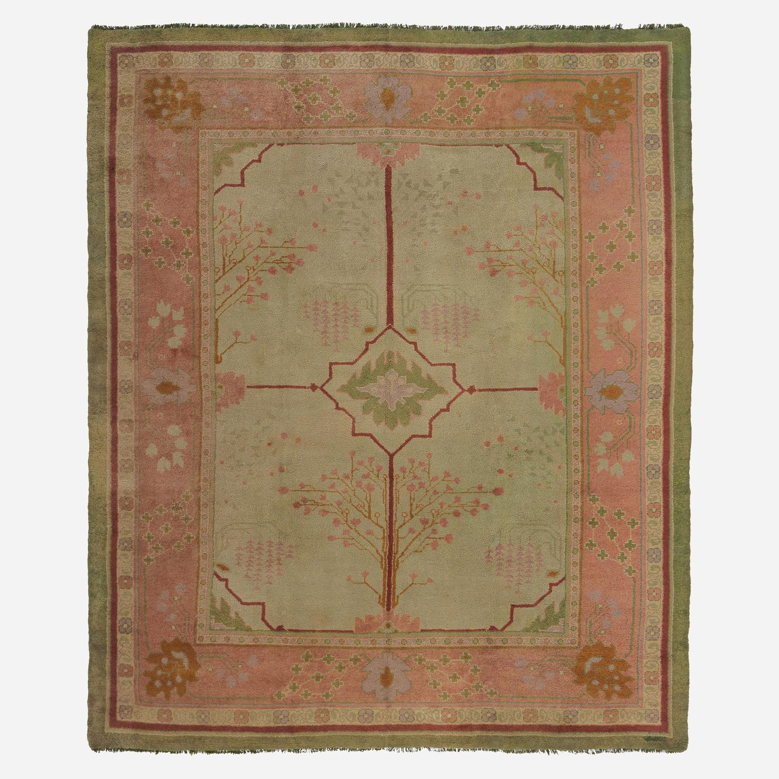 Gavin Morton, Rare Arts & Crafts pile carpet: Gavin Morton Rare Arts & Crafts pile carpet Ireland, c. 1910hand-knotted wool 10'7" x 12'8" in (323 x 386 cm) This work will ship from Lambertville, New Jersey.